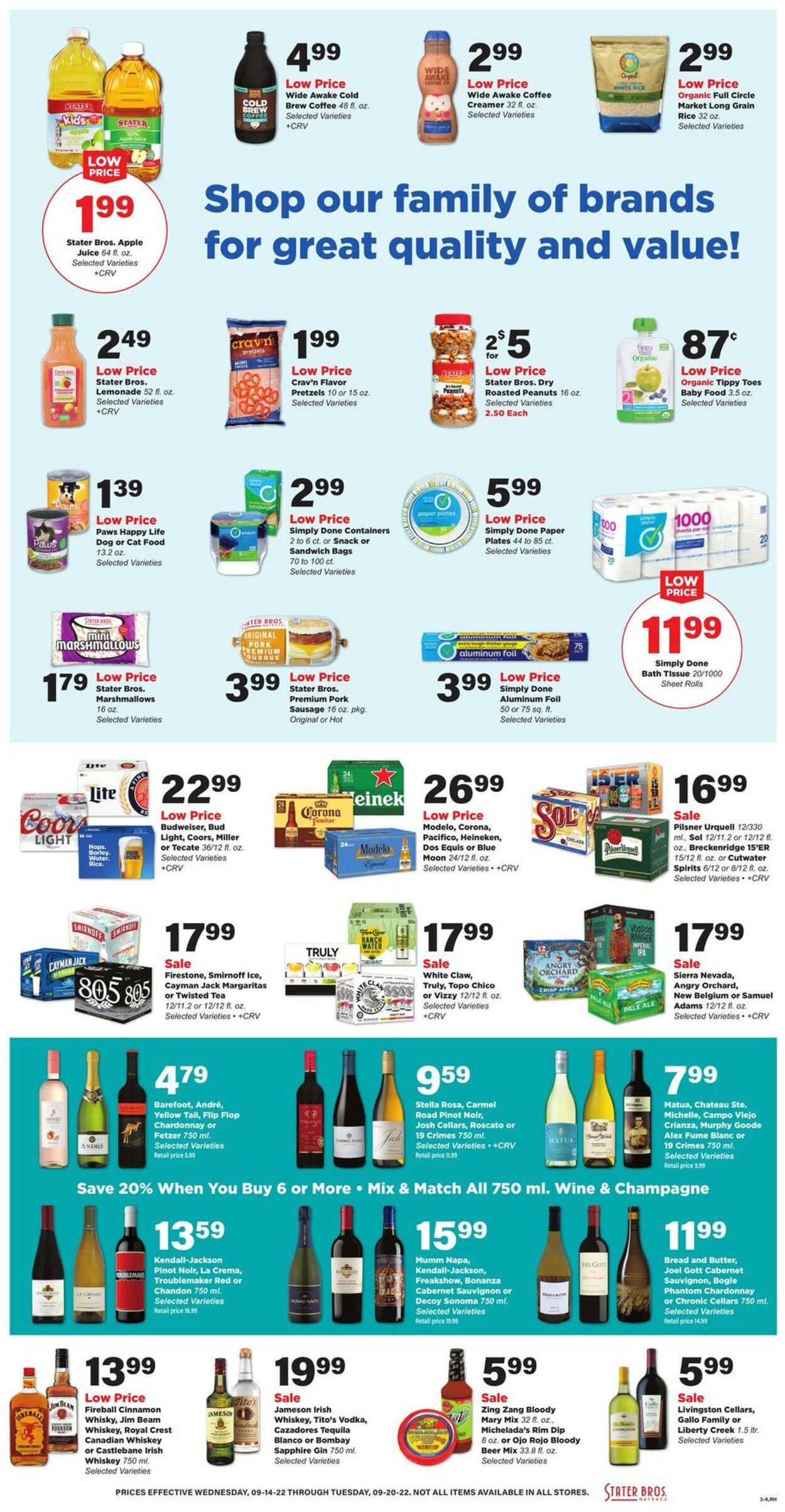 Catalogue Stater Bros. from 09/14/2022