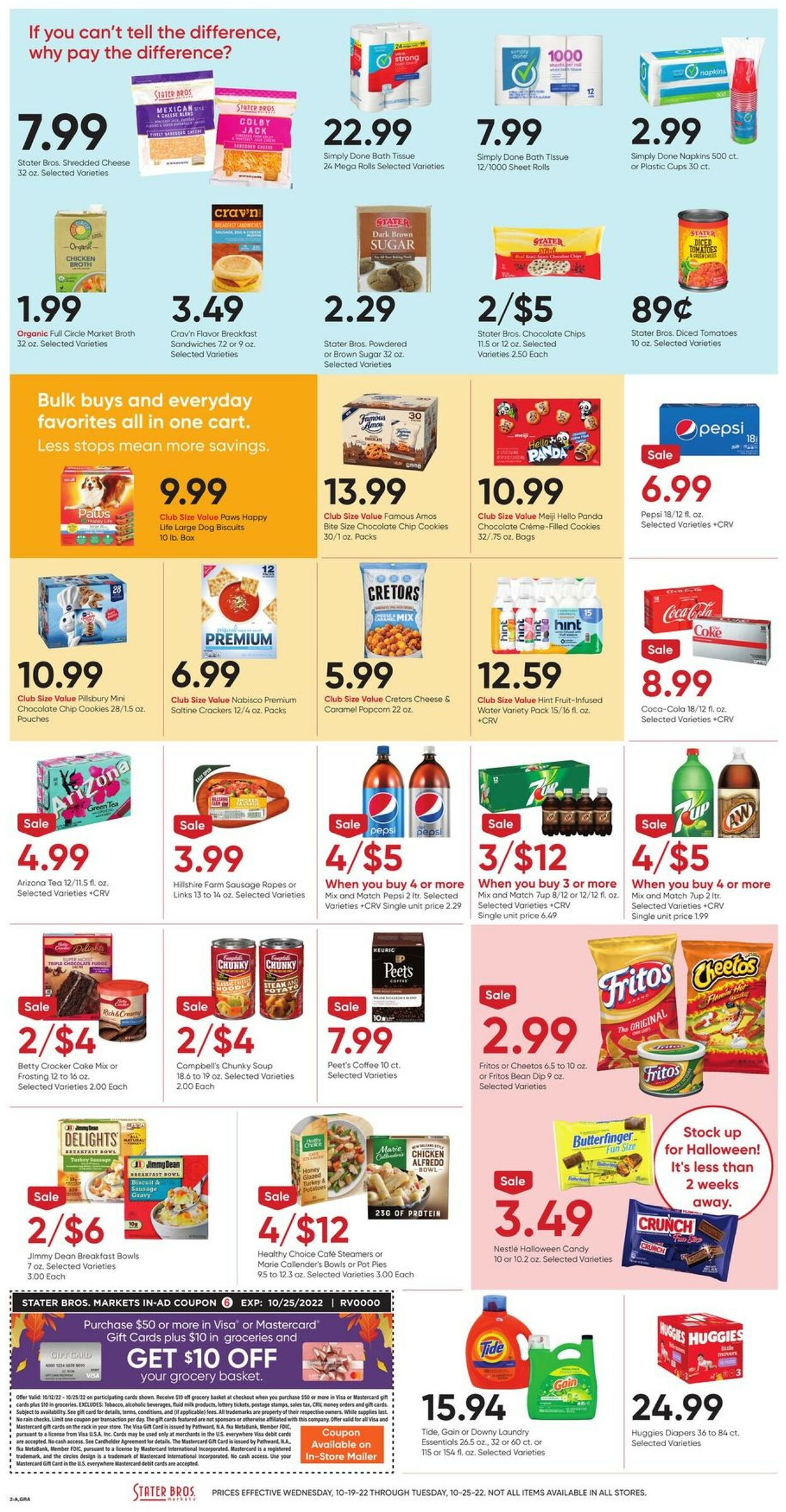 Catalogue Stater Bros. from 10/19/2022