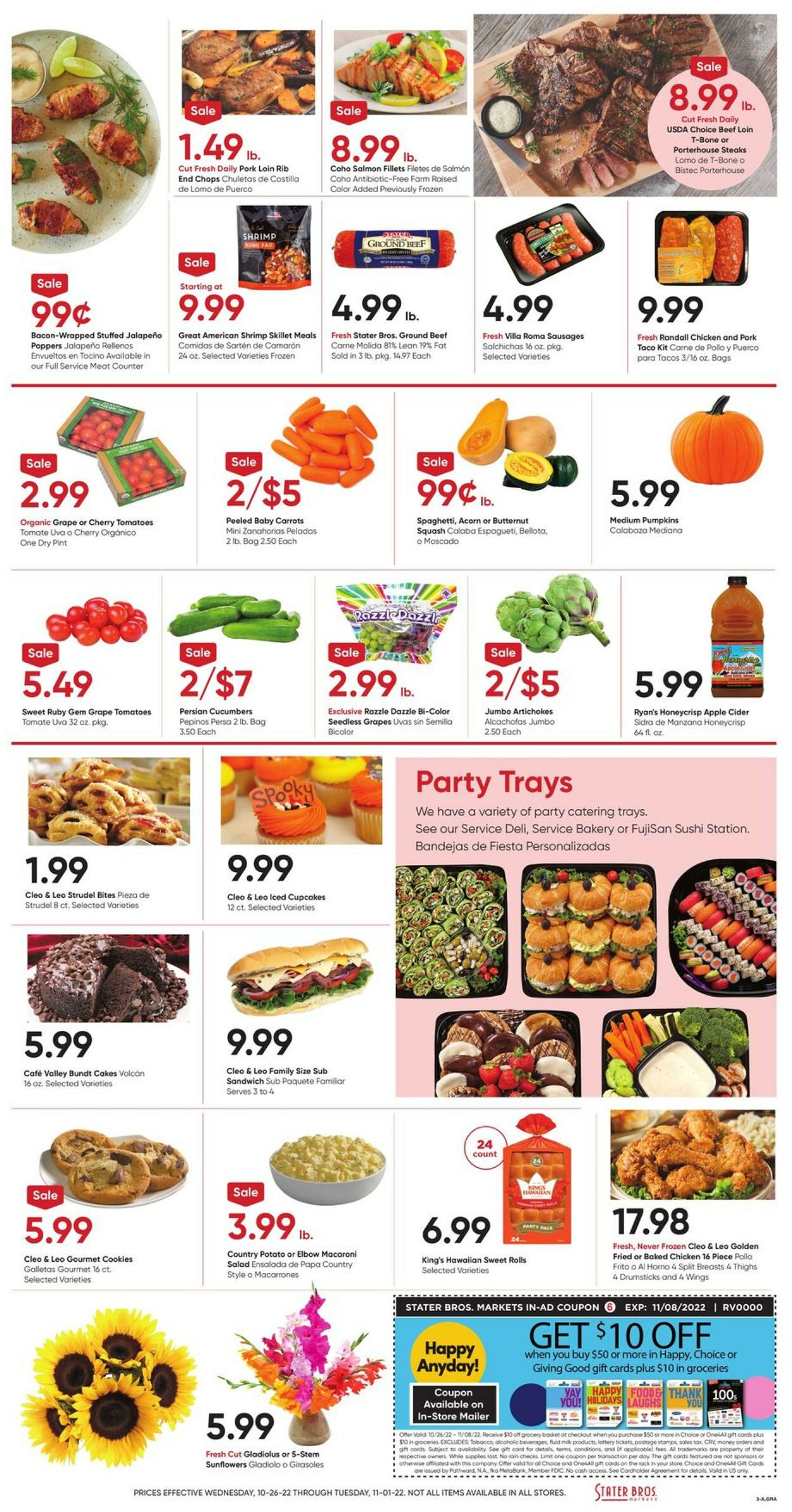 Catalogue Stater Bros. from 10/26/2022