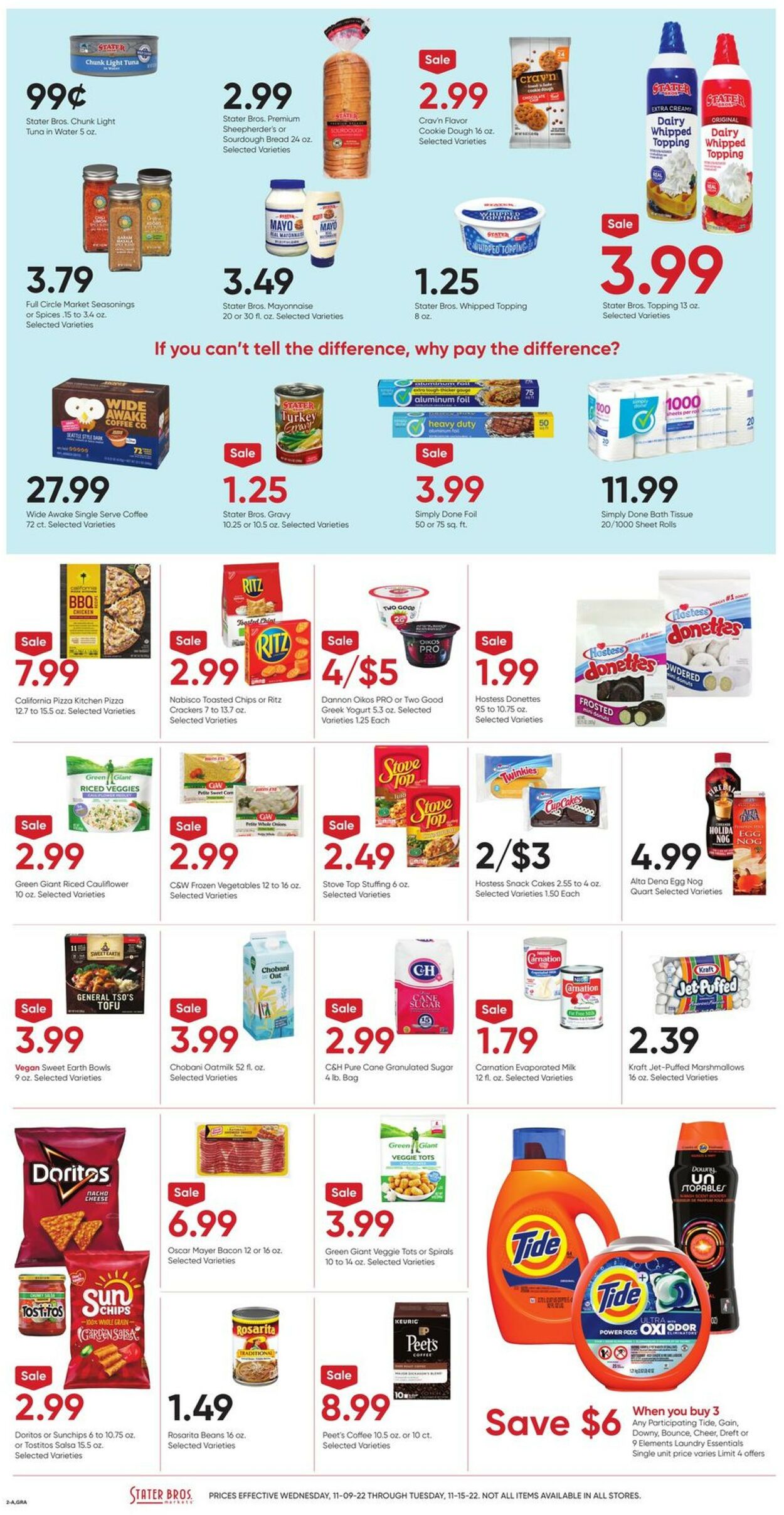 Catalogue Stater Bros. from 11/09/2022