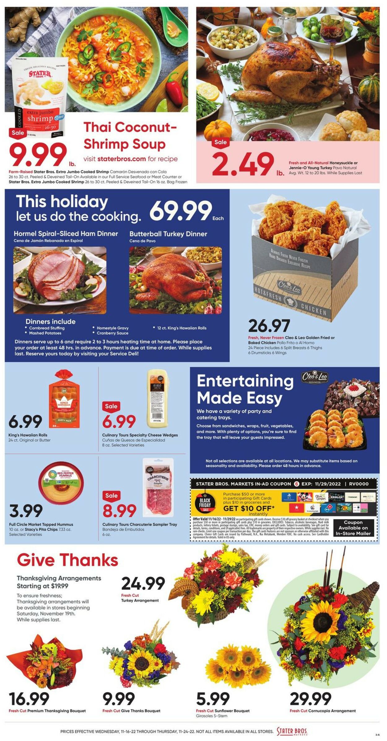 Catalogue Stater Bros. from 11/16/2022