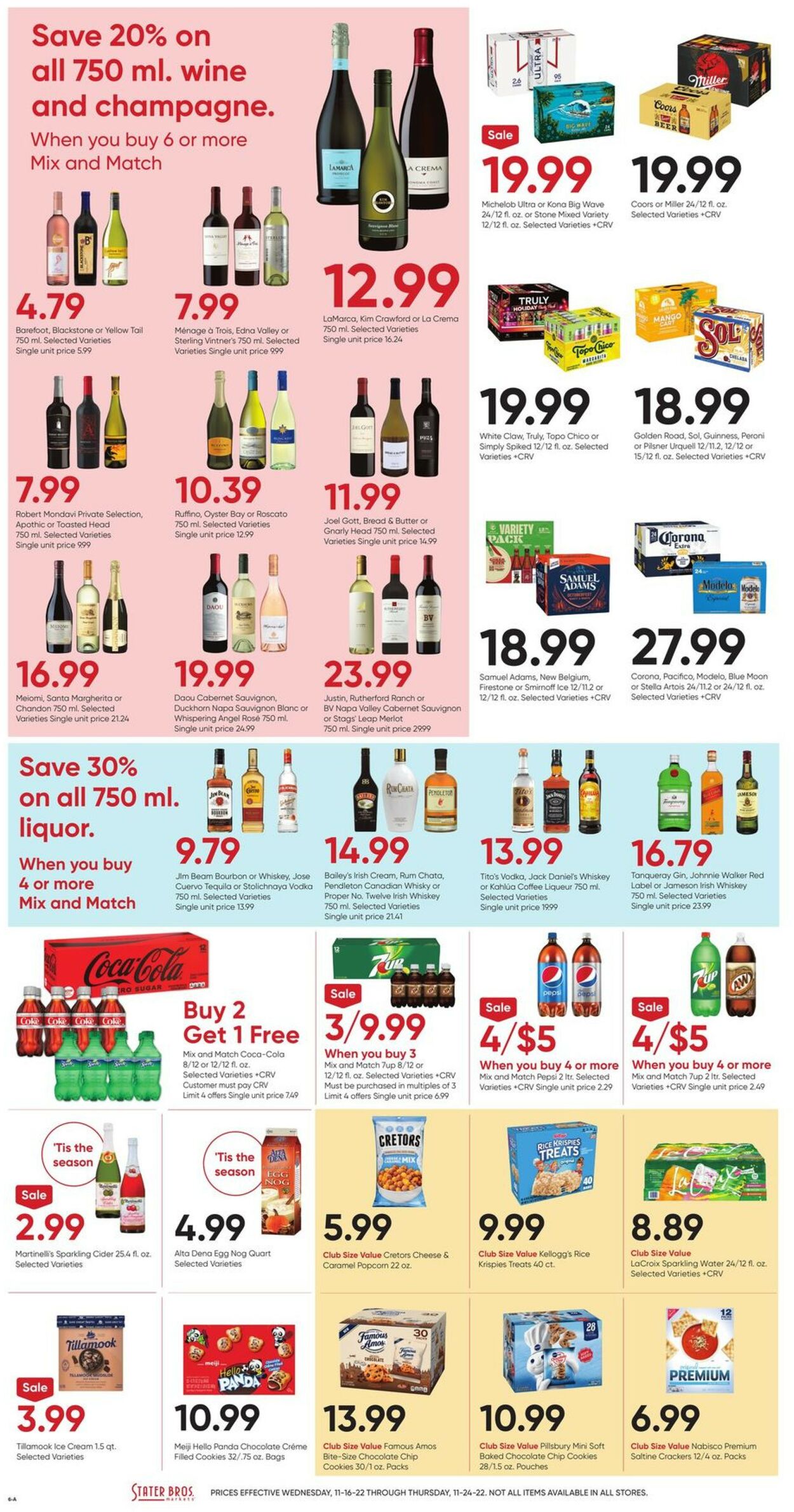 Catalogue Stater Bros. from 11/16/2022