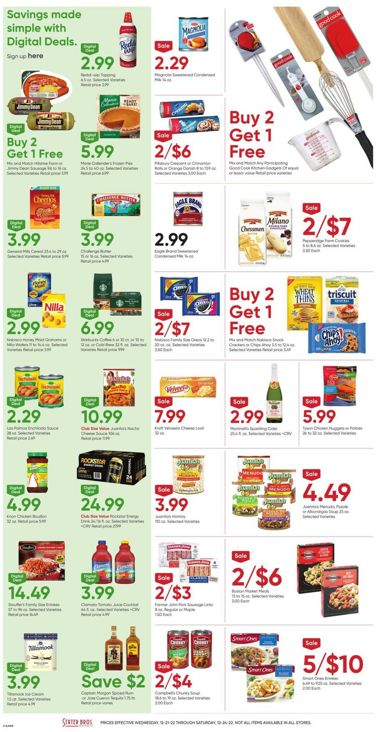 Catalogue Stater Bros. from 12/21/2022