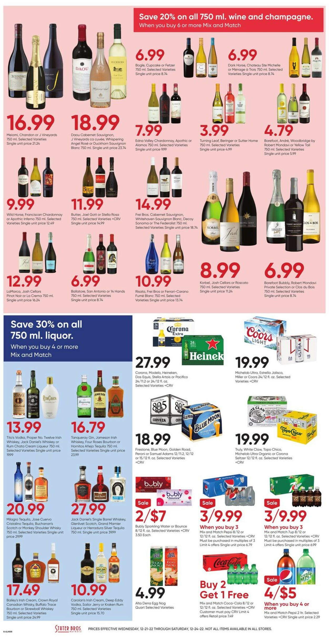 Catalogue Stater Bros. from 12/21/2022