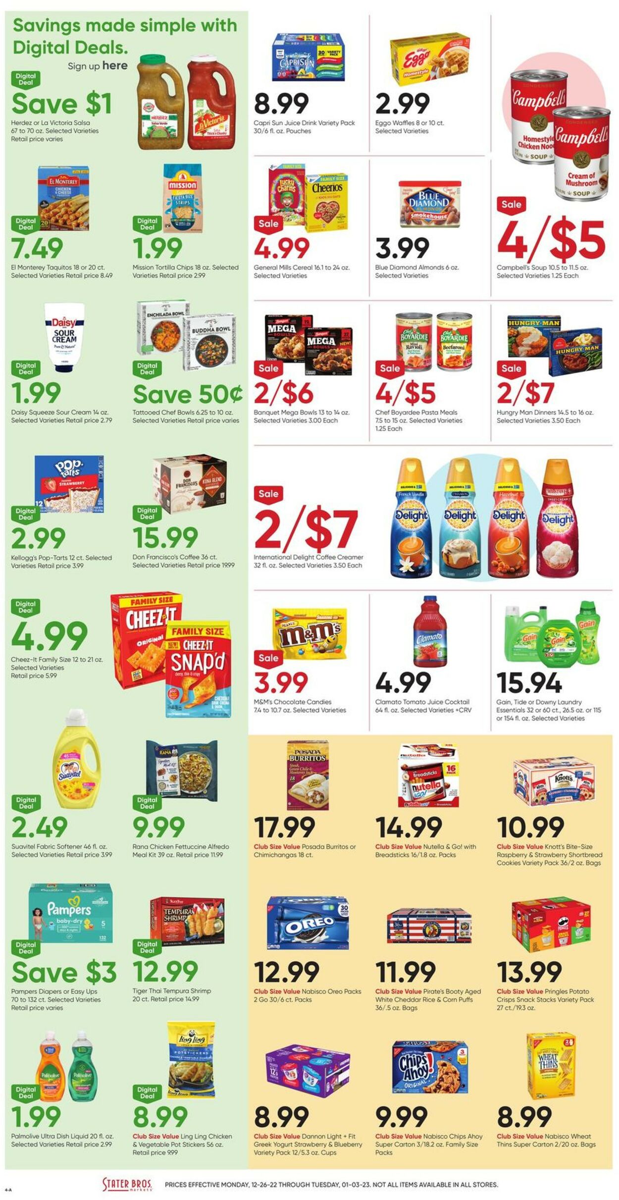 Catalogue Stater Bros. from 12/26/2022