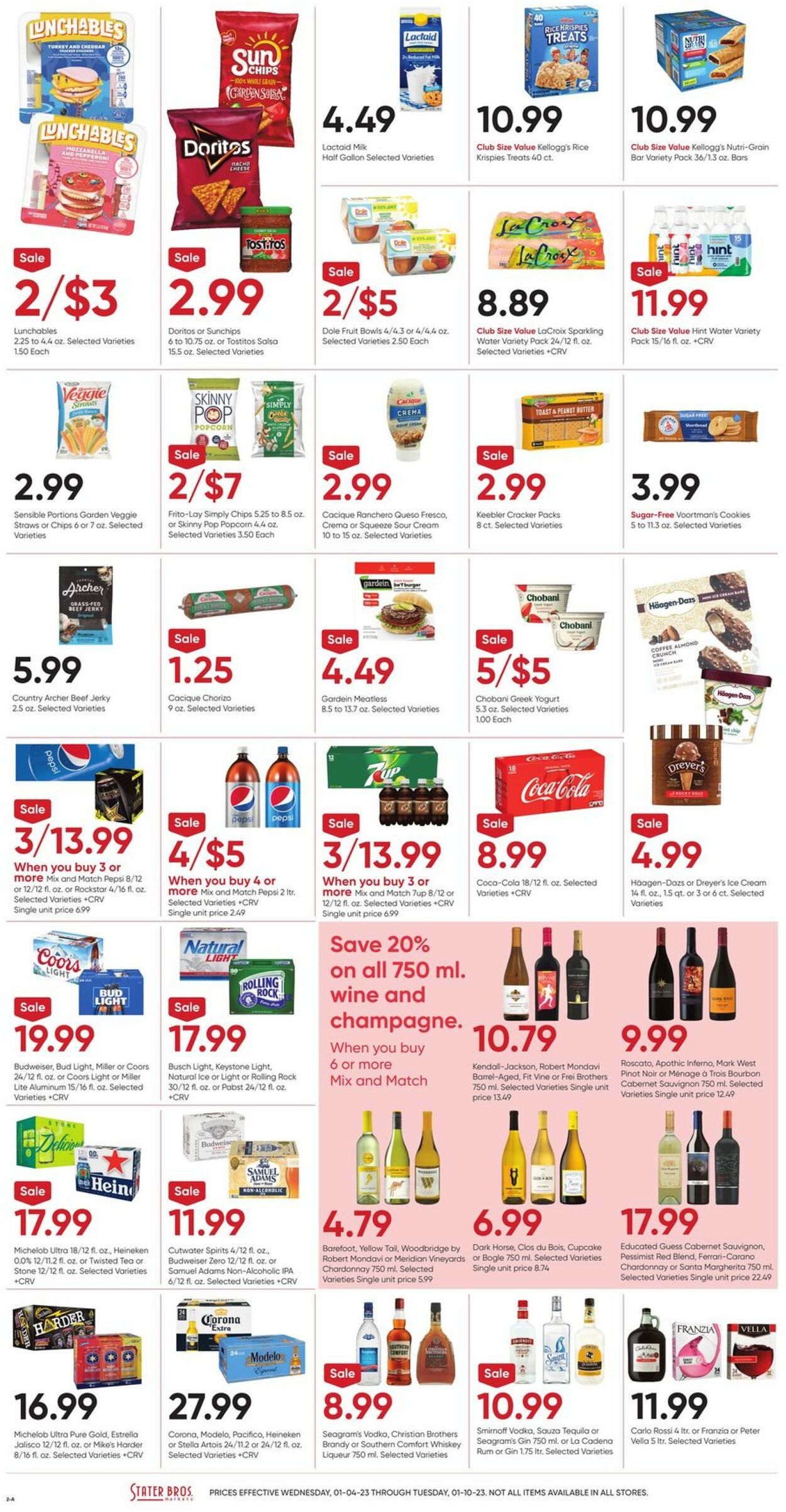 Catalogue Stater Bros. from 01/04/2023
