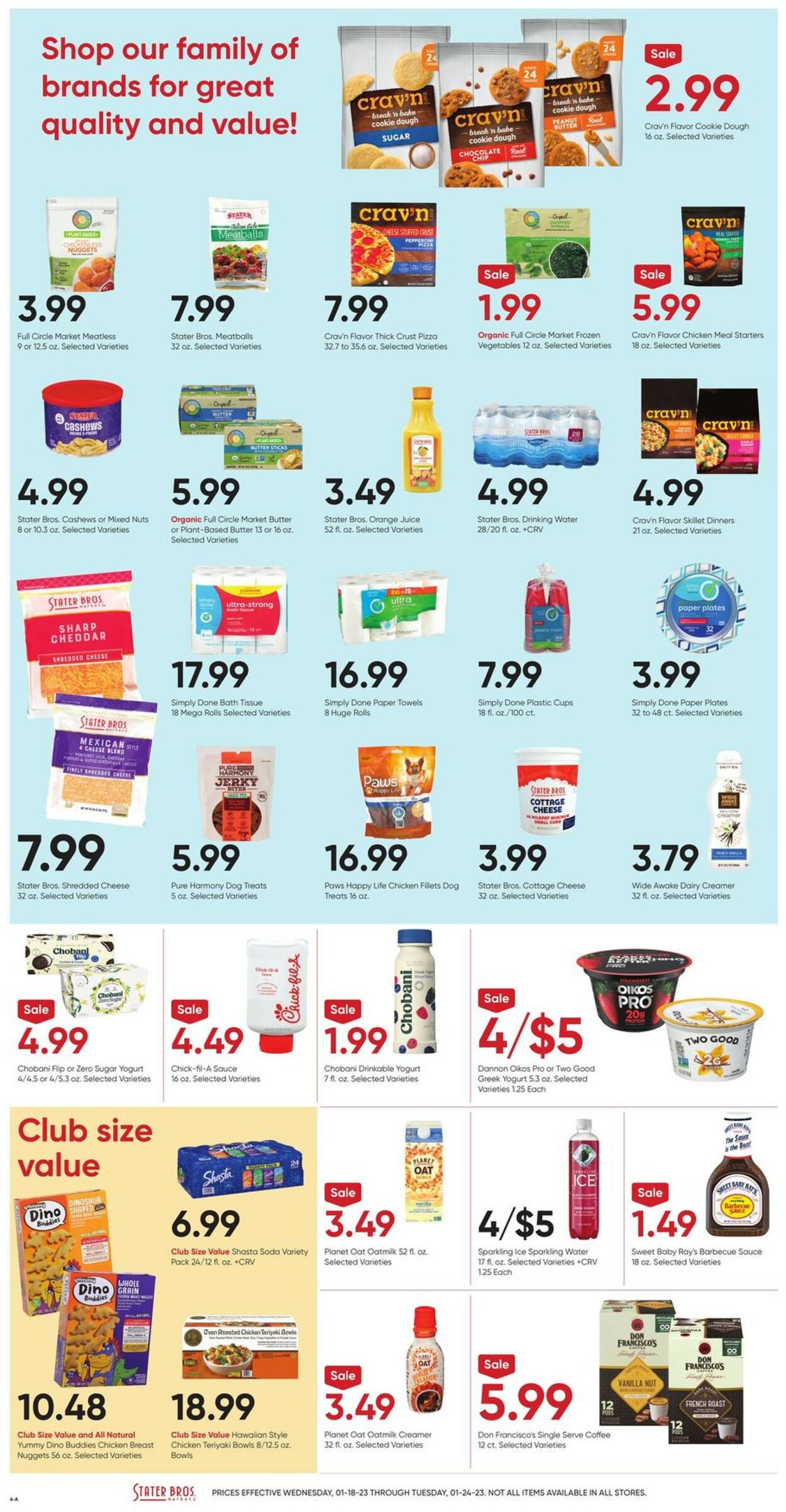Catalogue Stater Bros. from 01/18/2023