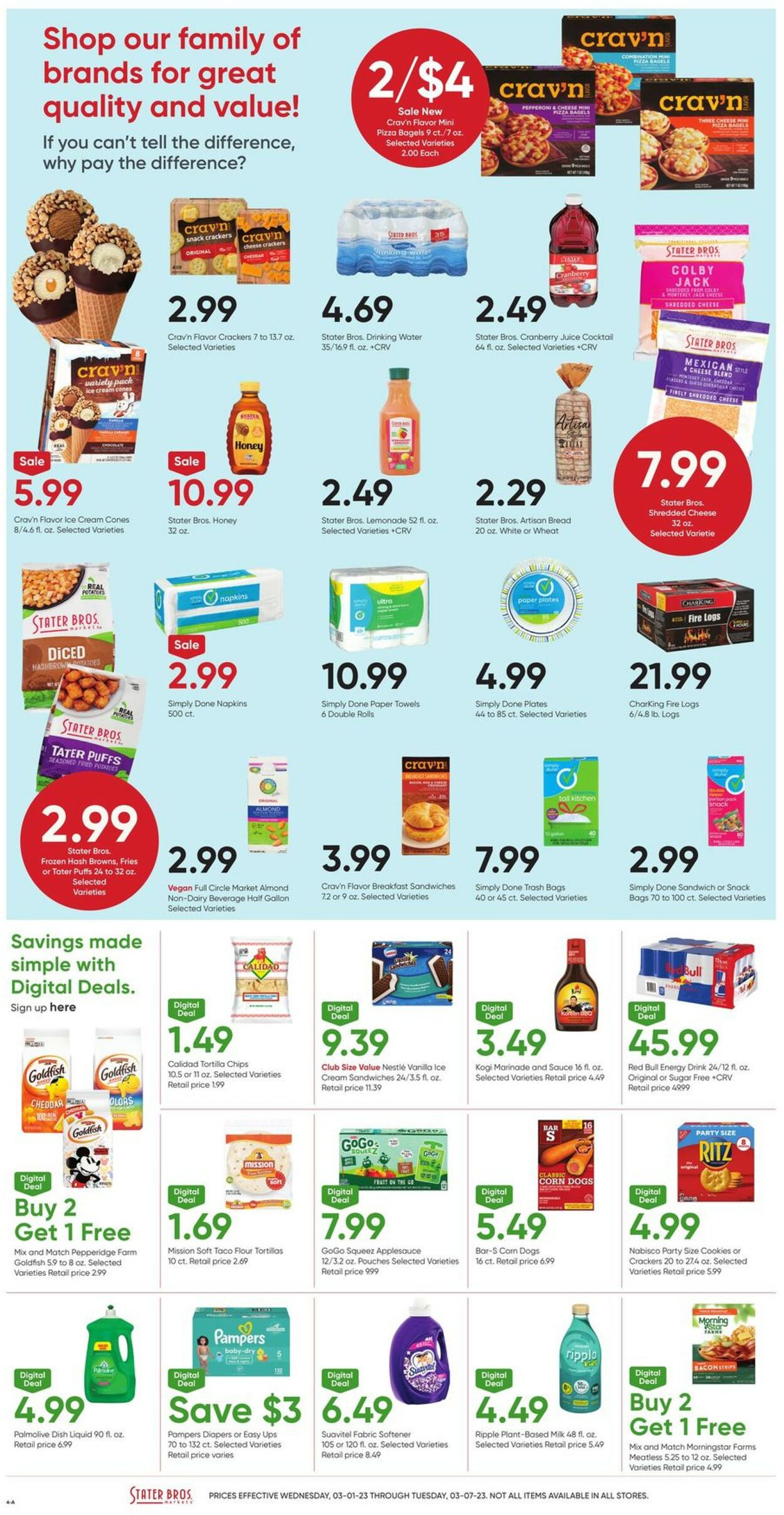 Catalogue Stater Bros. from 03/01/2023