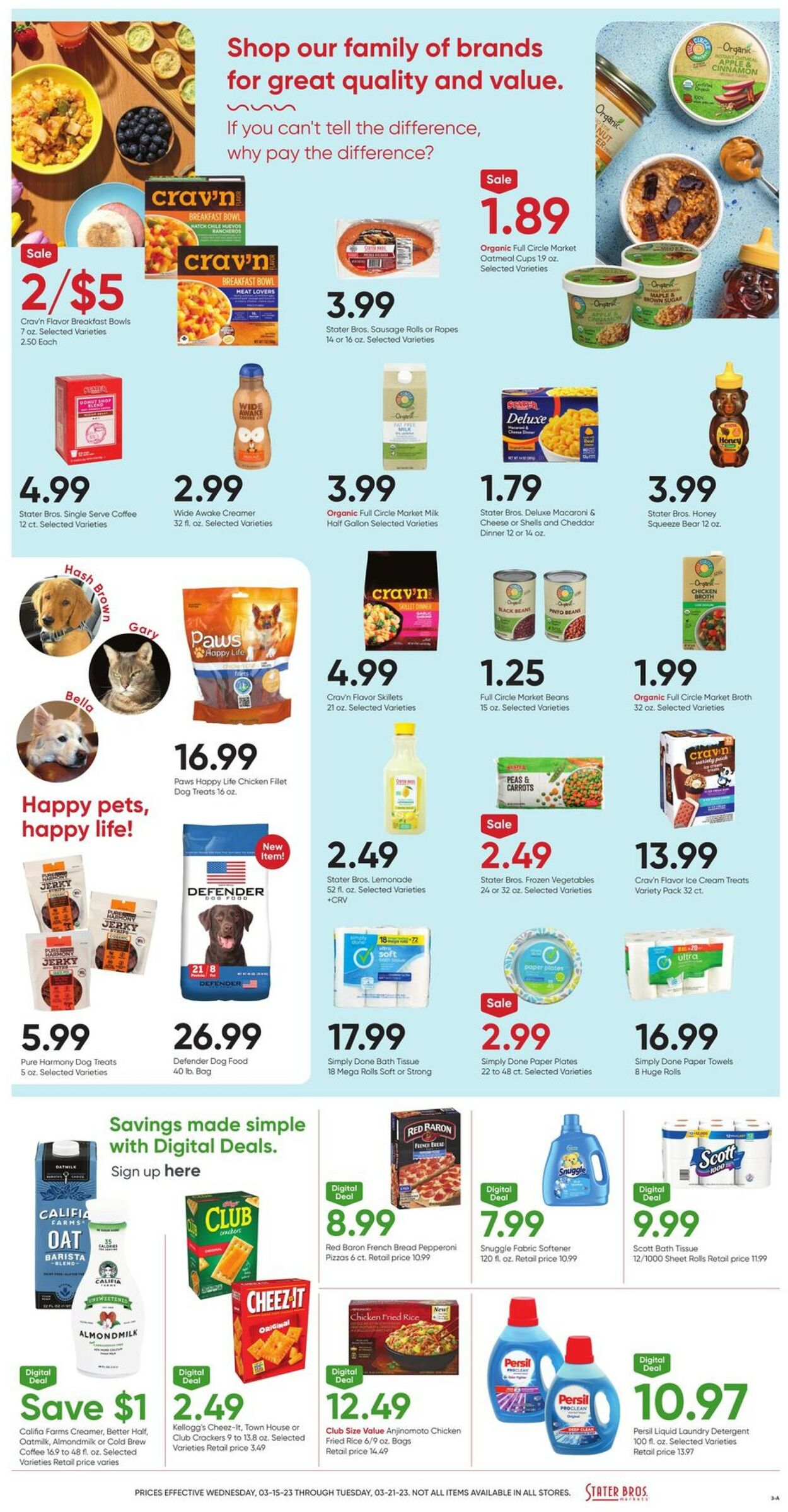 Catalogue Stater Bros. from 03/15/2023