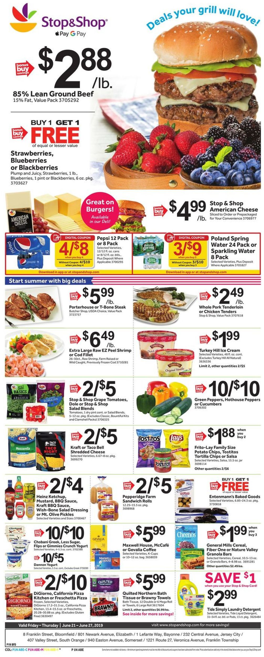 Catalogue Stop and Shop from 06/21/2019