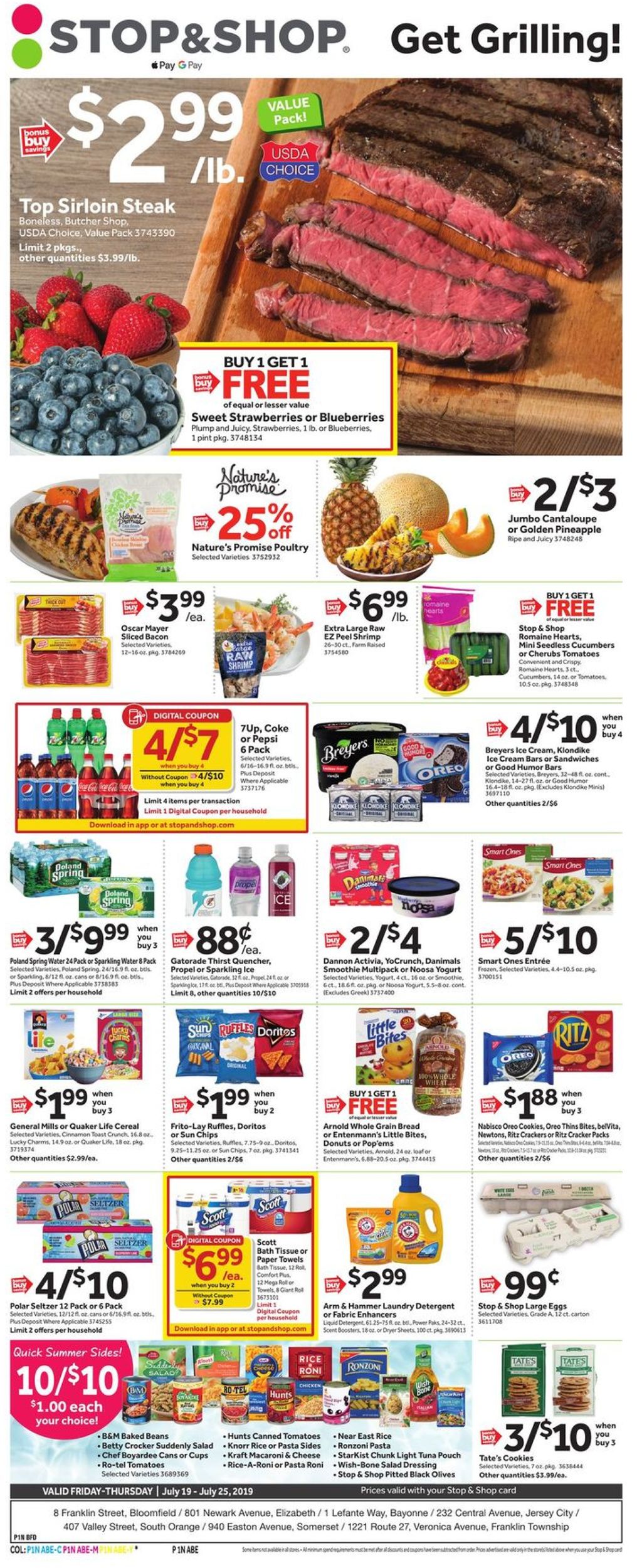 Catalogue Stop and Shop from 07/19/2019