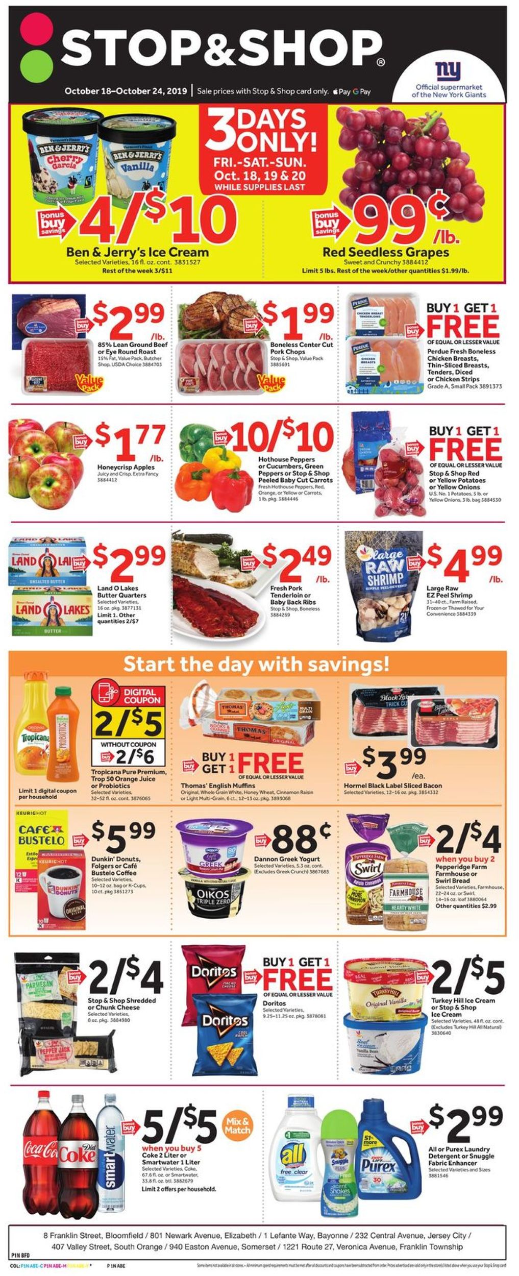 Stop and Shop Current weekly ad 10/18 - 10/24/2019 - frequent-ads.com