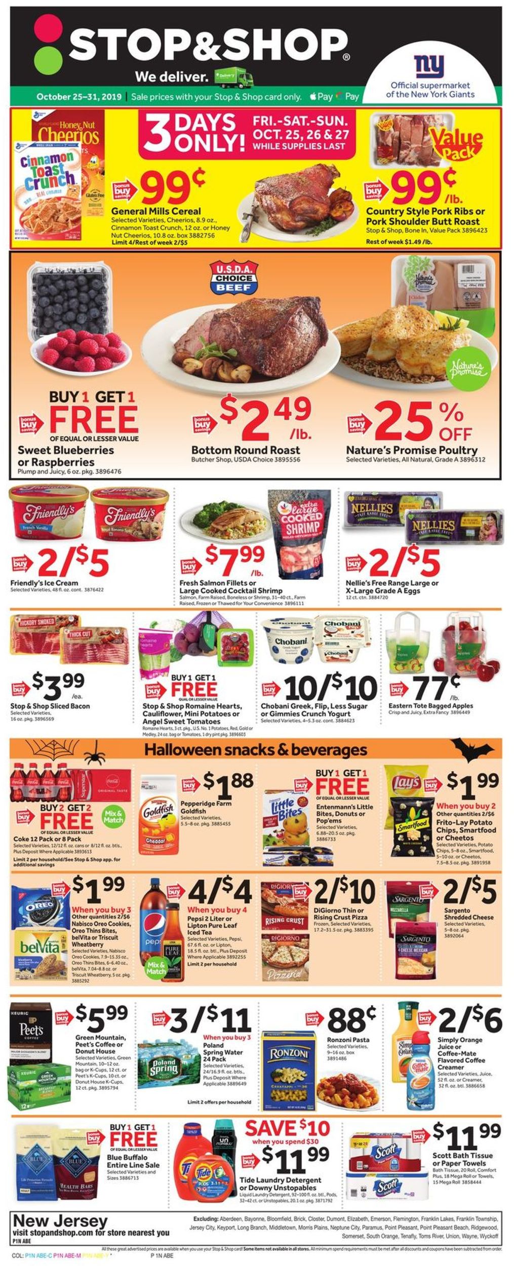 Stop and Shop Current weekly ad 10/25 - 10/31/2019 - frequent-ads.com