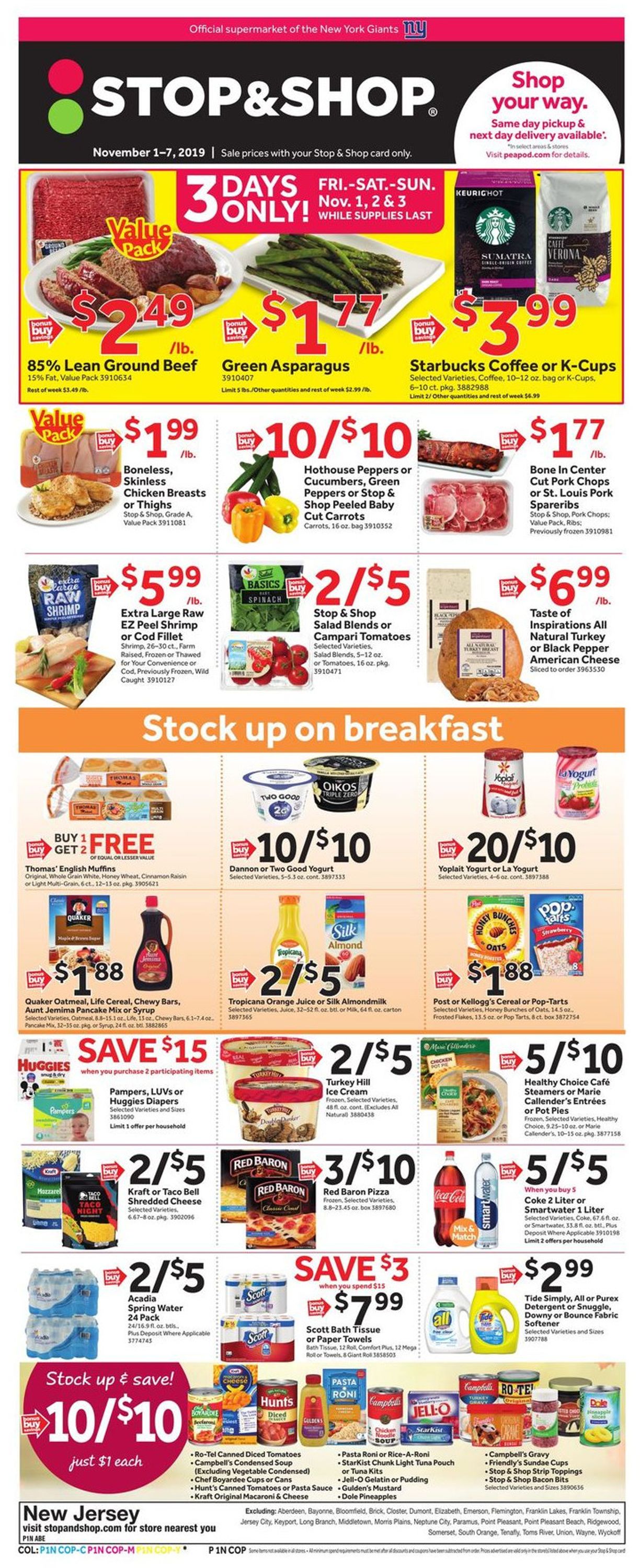 Catalogue Stop and Shop from 11/01/2019