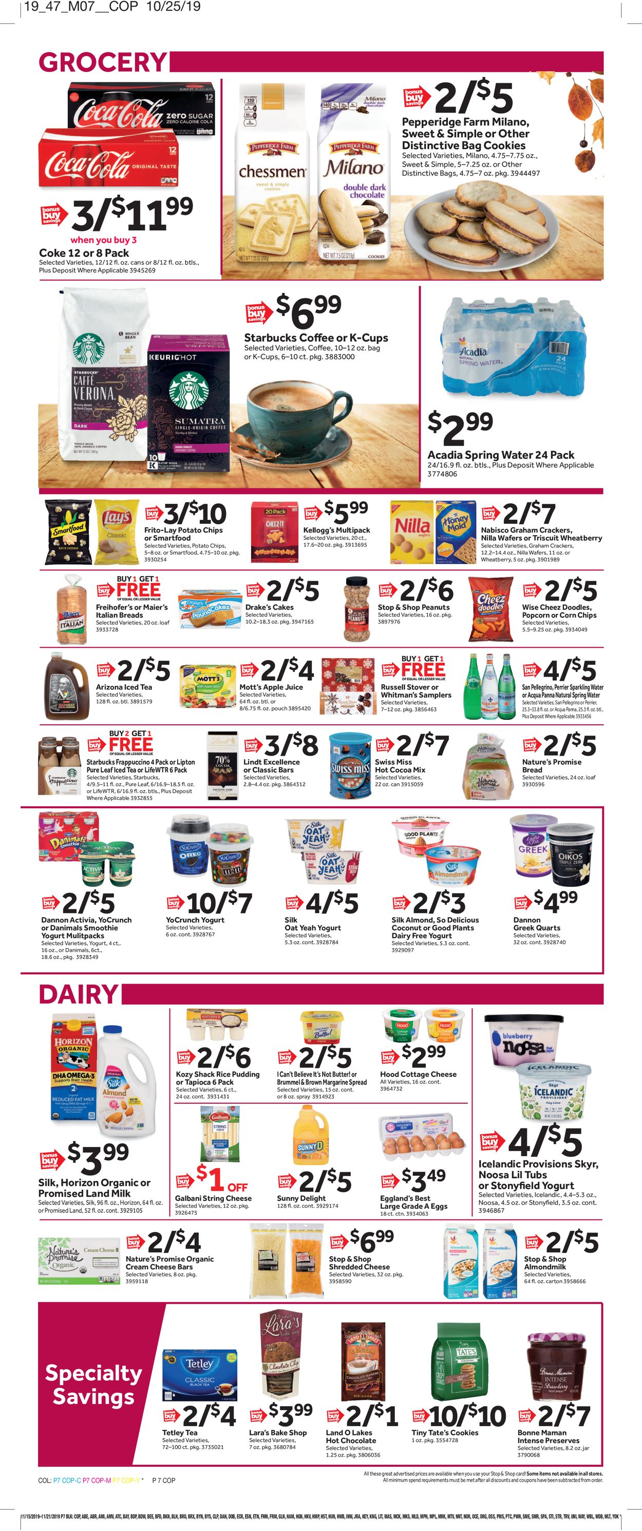 Catalogue Stop and Shop from 11/15/2019