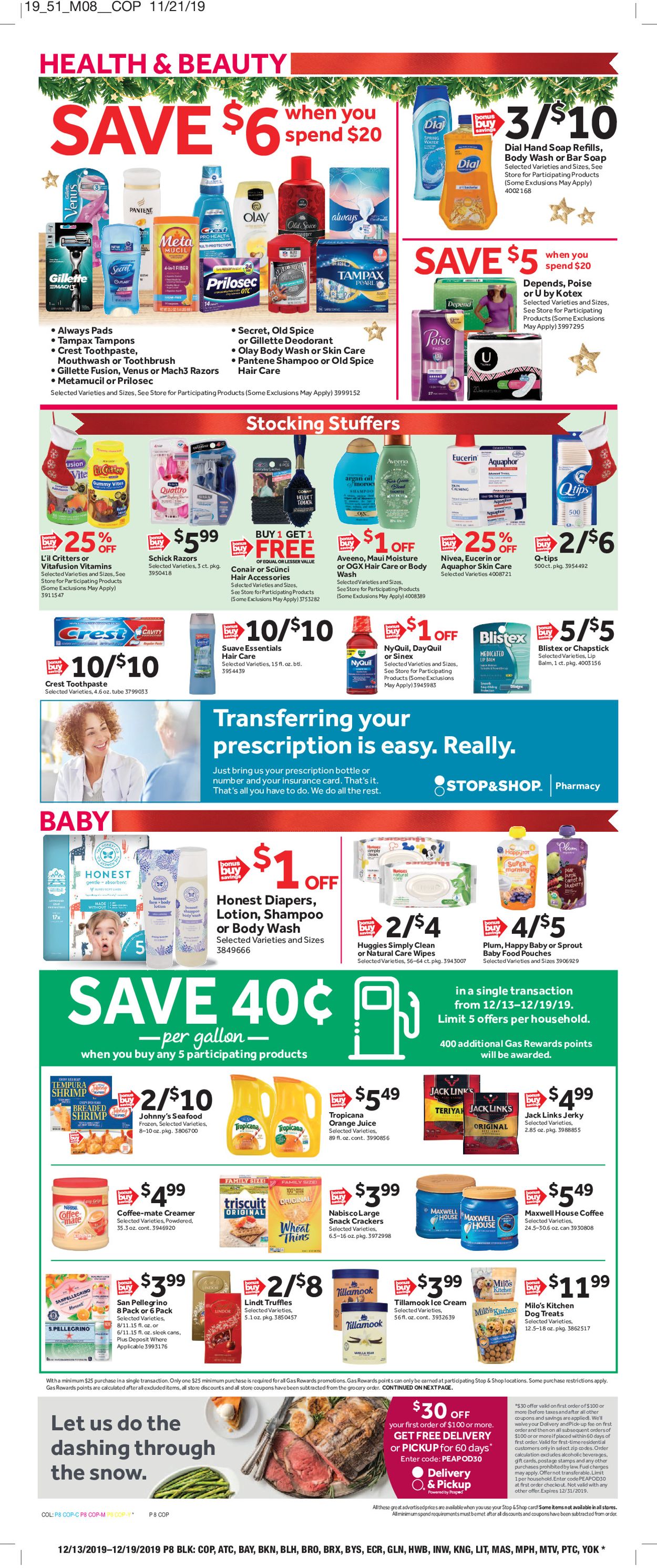 Stop and Shop Holiday Ad 2019 Current weekly ad 12/13 12/19/2019