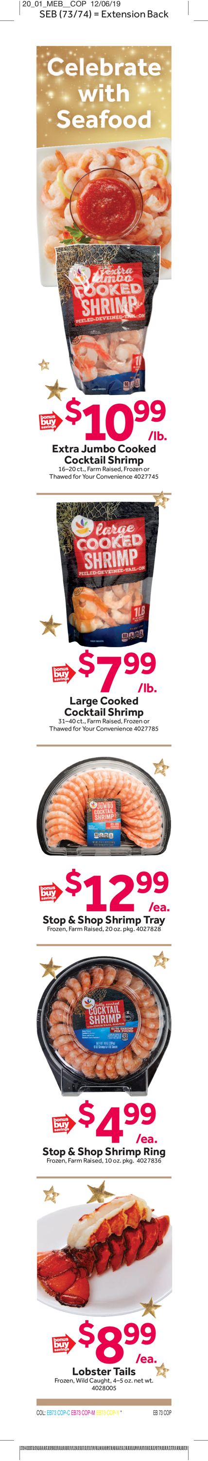Catalogue Stop and Shop from 12/27/2019