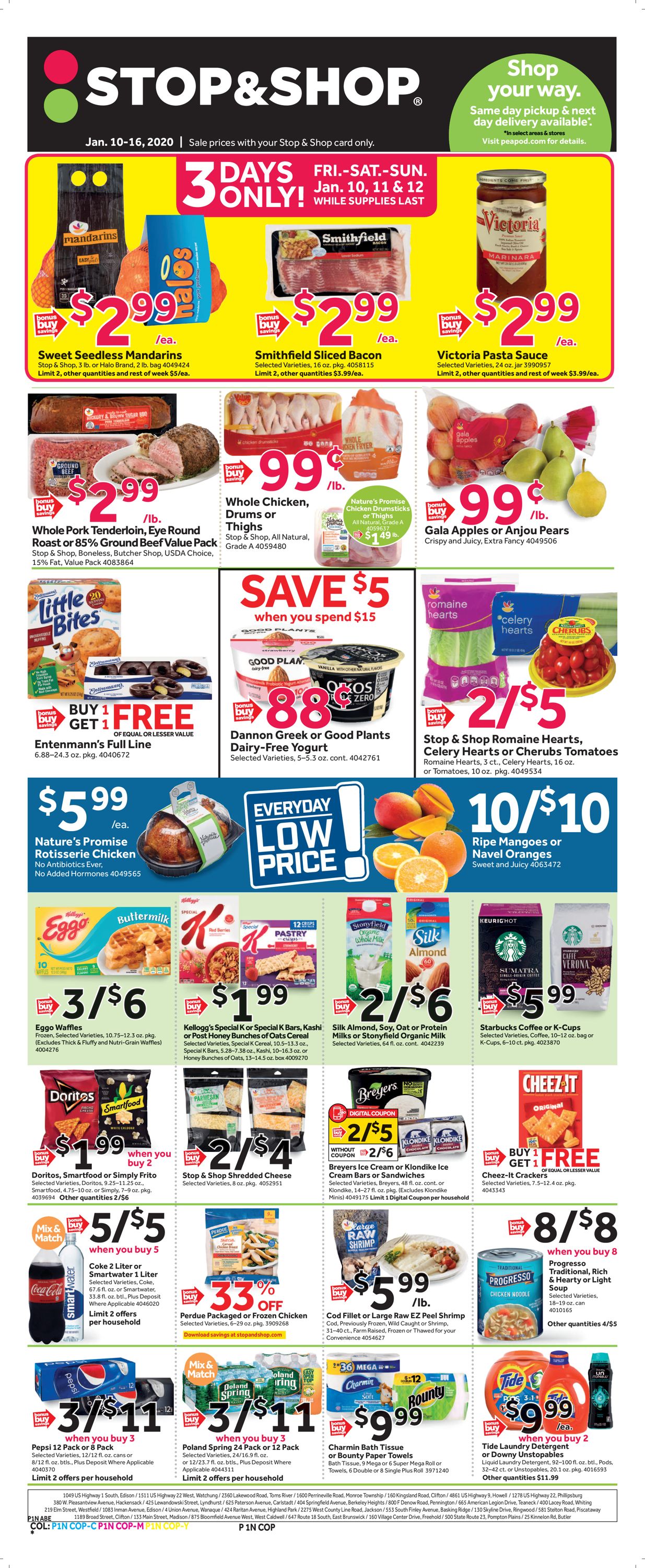 Catalogue Stop and Shop from 01/10/2020