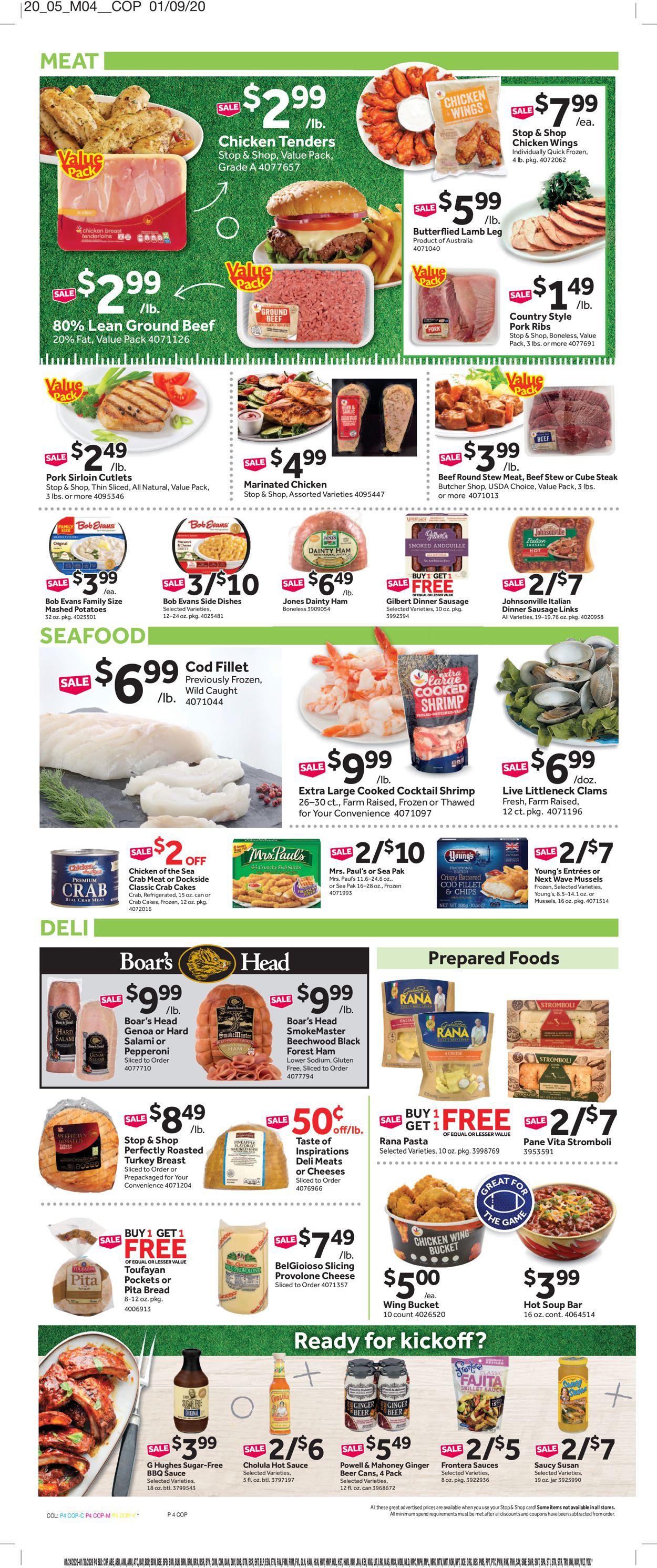 Catalogue Stop and Shop from 01/24/2020
