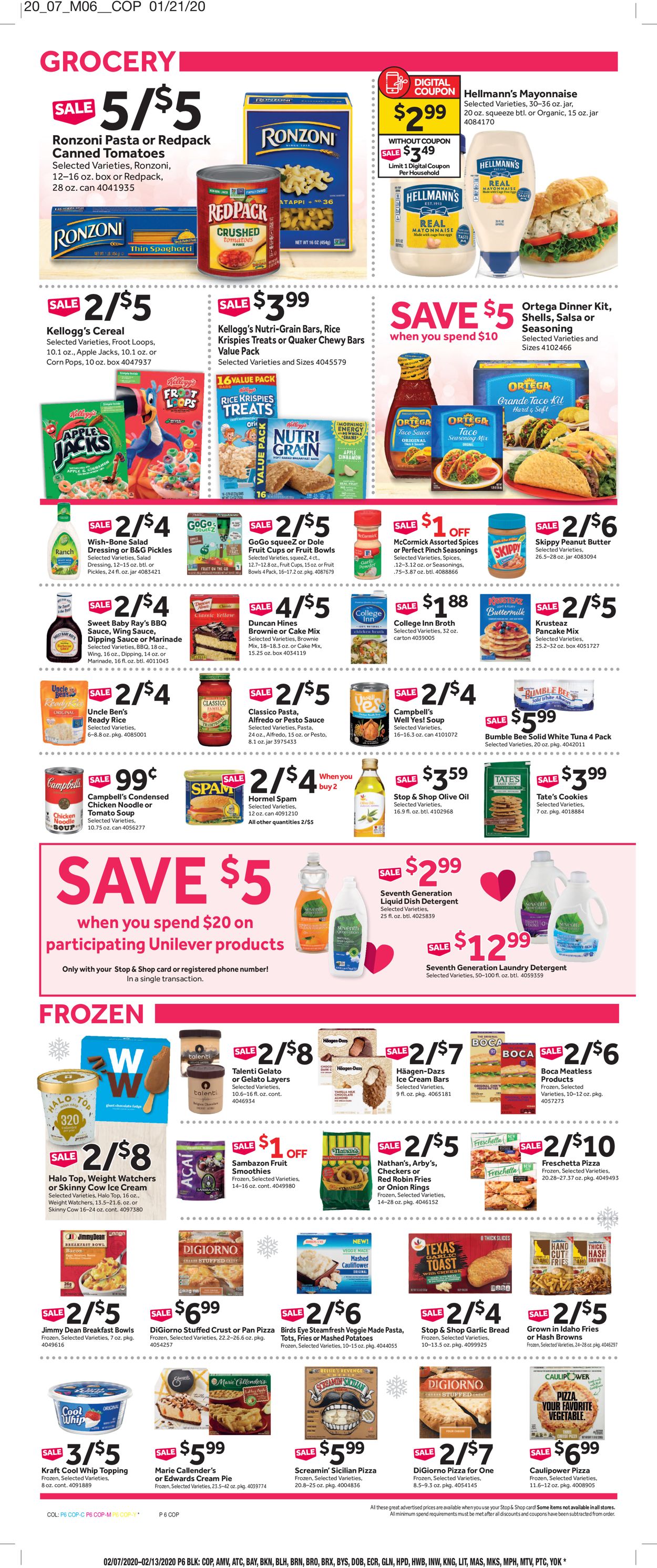 Catalogue Stop and Shop from 02/07/2020