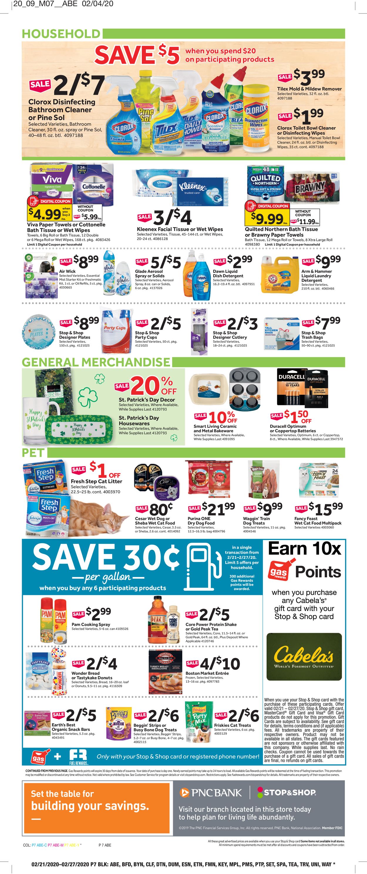 Catalogue Stop and Shop from 02/21/2020