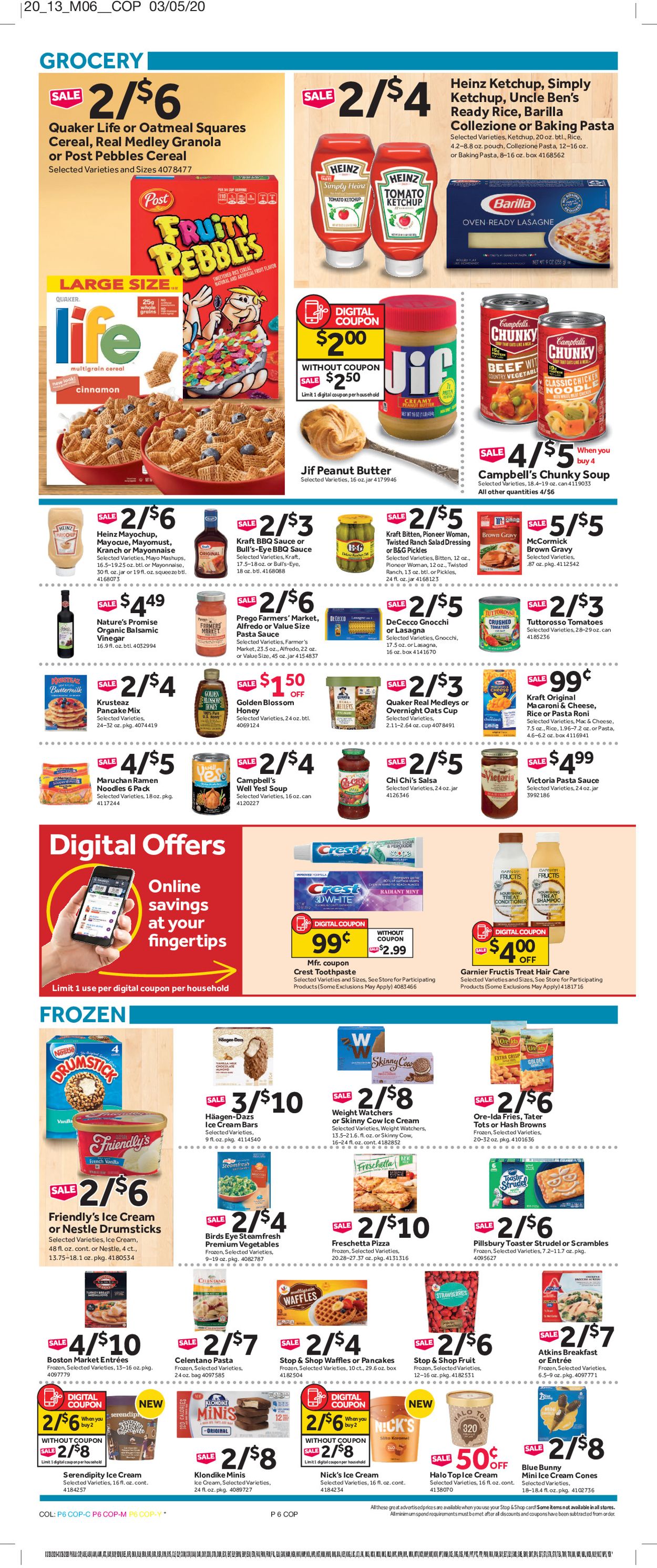 Catalogue Stop and Shop from 03/20/2020