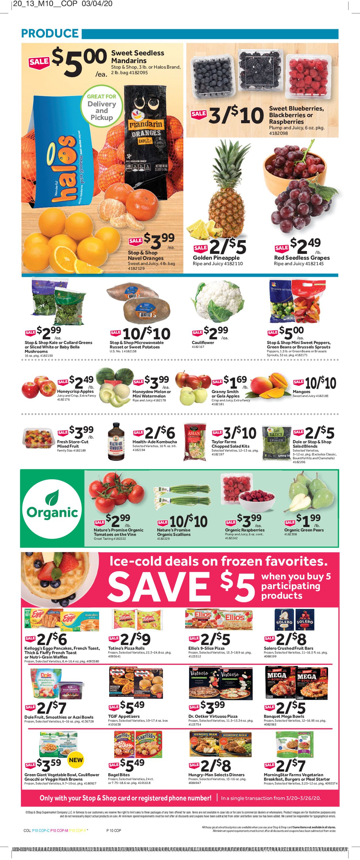 Catalogue Stop and Shop from 03/20/2020