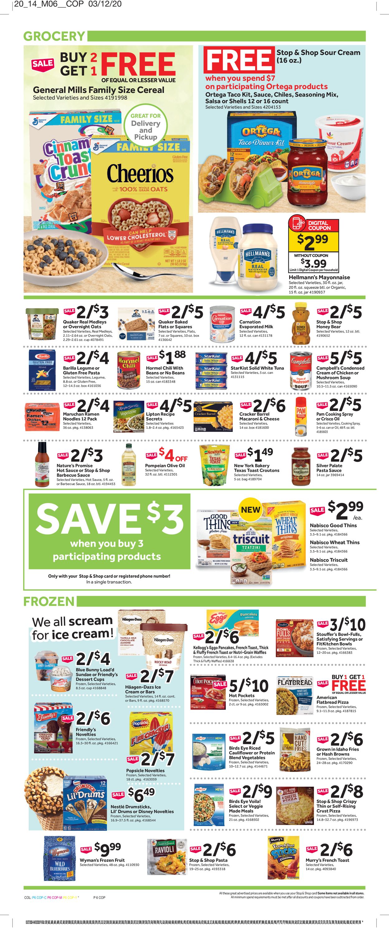 Catalogue Stop and Shop from 03/27/2020