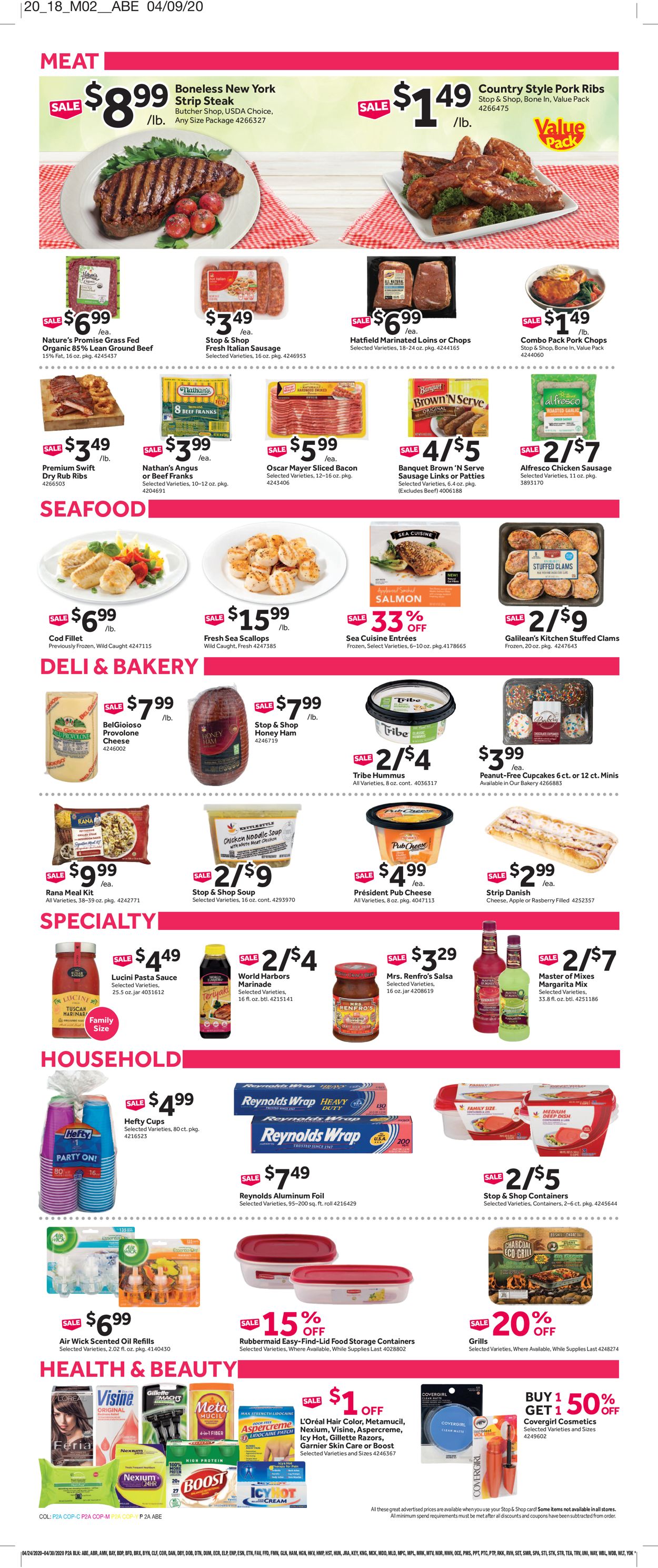 Catalogue Stop and Shop from 04/24/2020