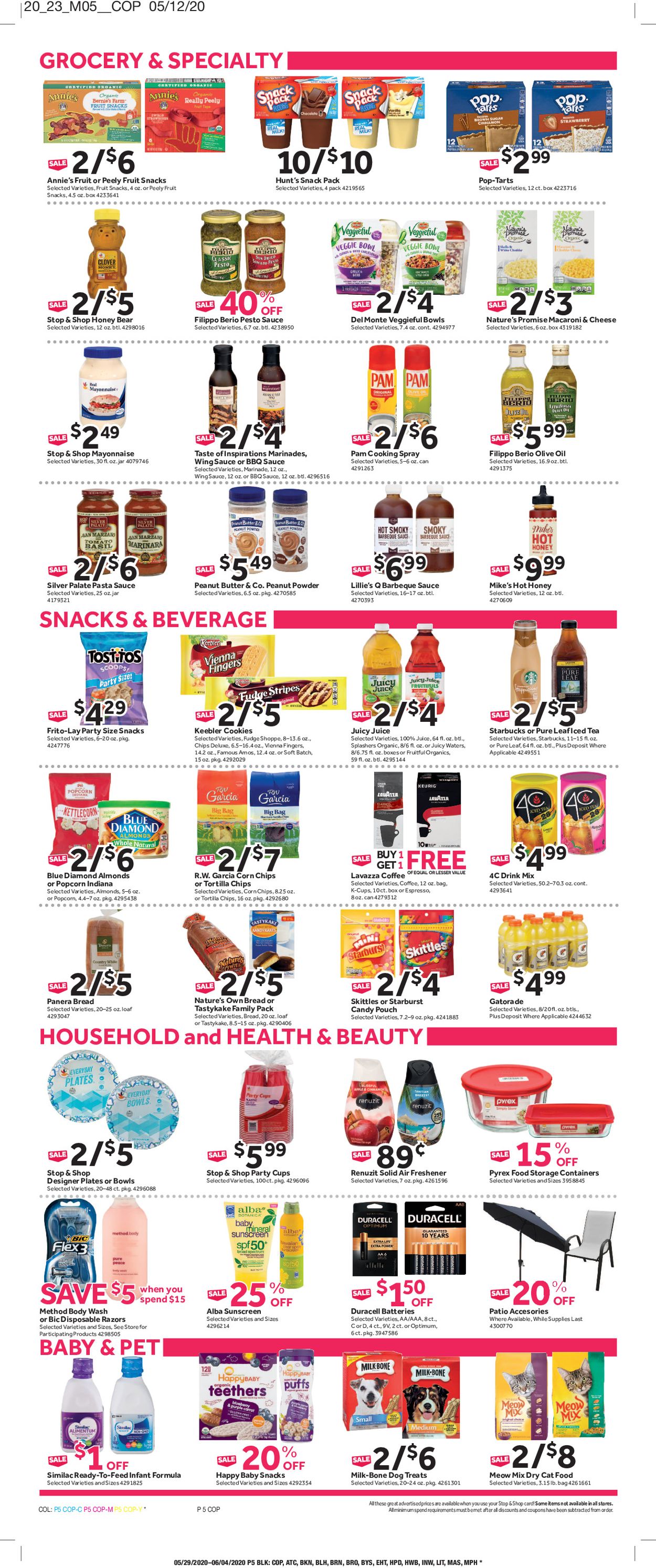 Catalogue Stop and Shop from 05/29/2020
