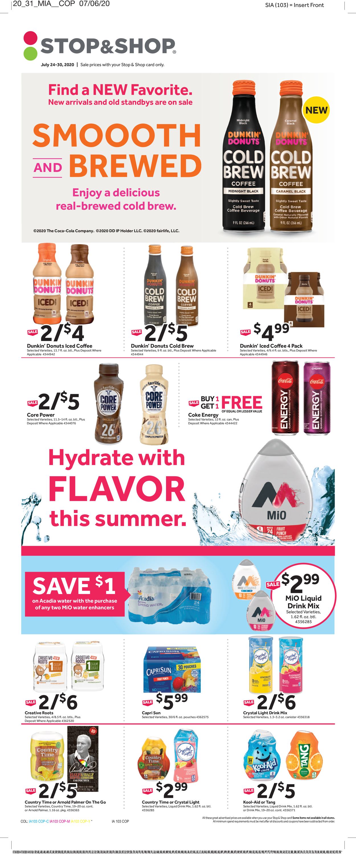 Catalogue Stop and Shop from 07/24/2020