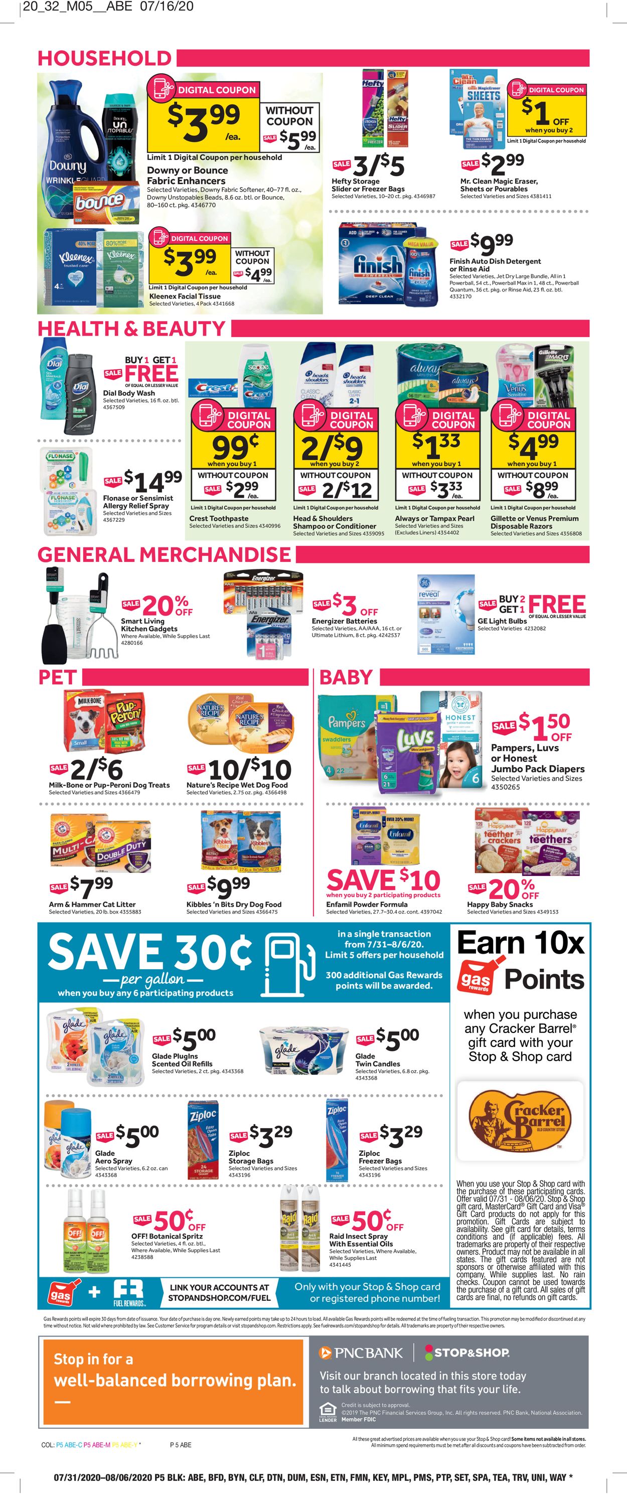 Catalogue Stop and Shop from 07/31/2020