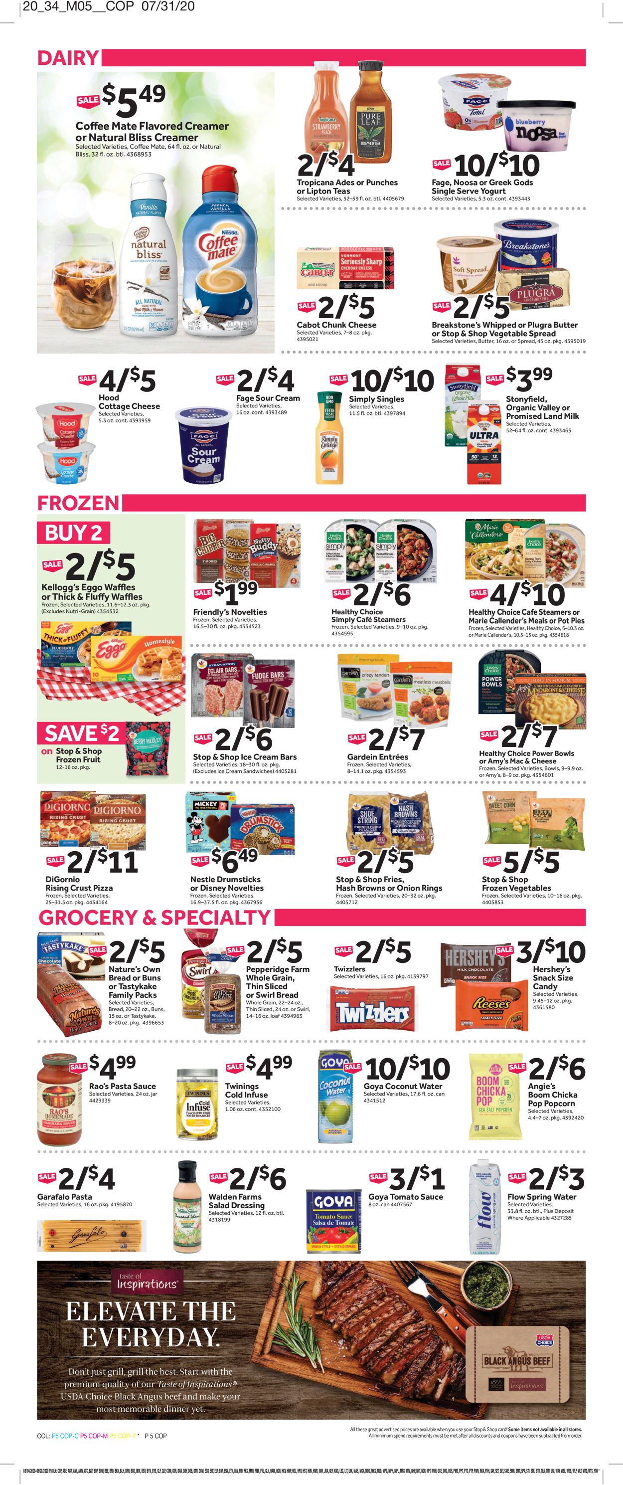 Catalogue Stop and Shop from 08/14/2020