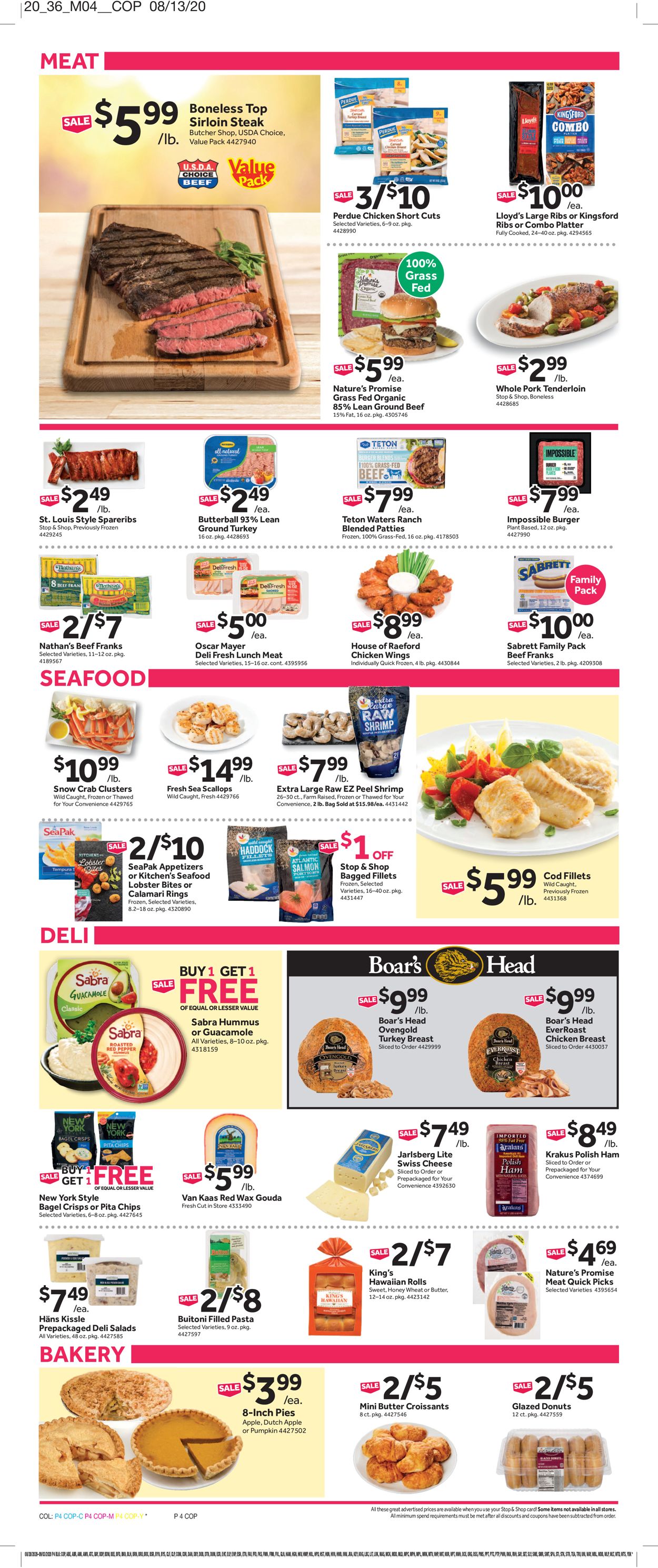 Catalogue Stop and Shop from 08/28/2020