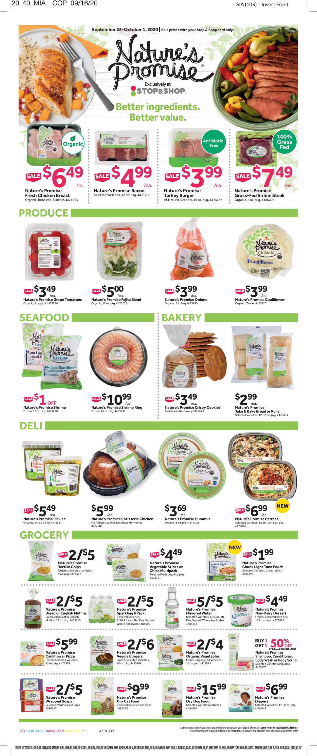 Catalogue Stop and Shop from 09/25/2020