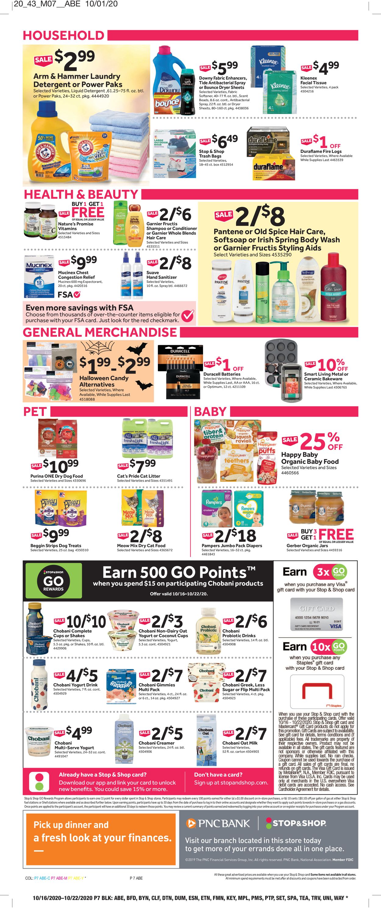 Catalogue Stop and Shop from 10/16/2020