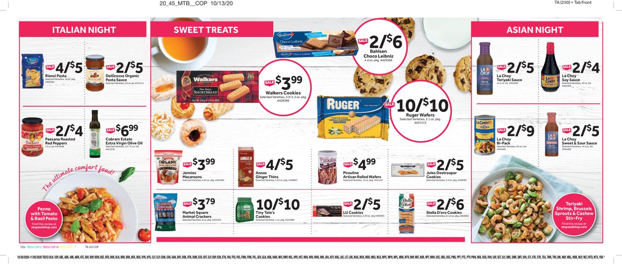 Catalogue Stop and Shop from 10/30/2020