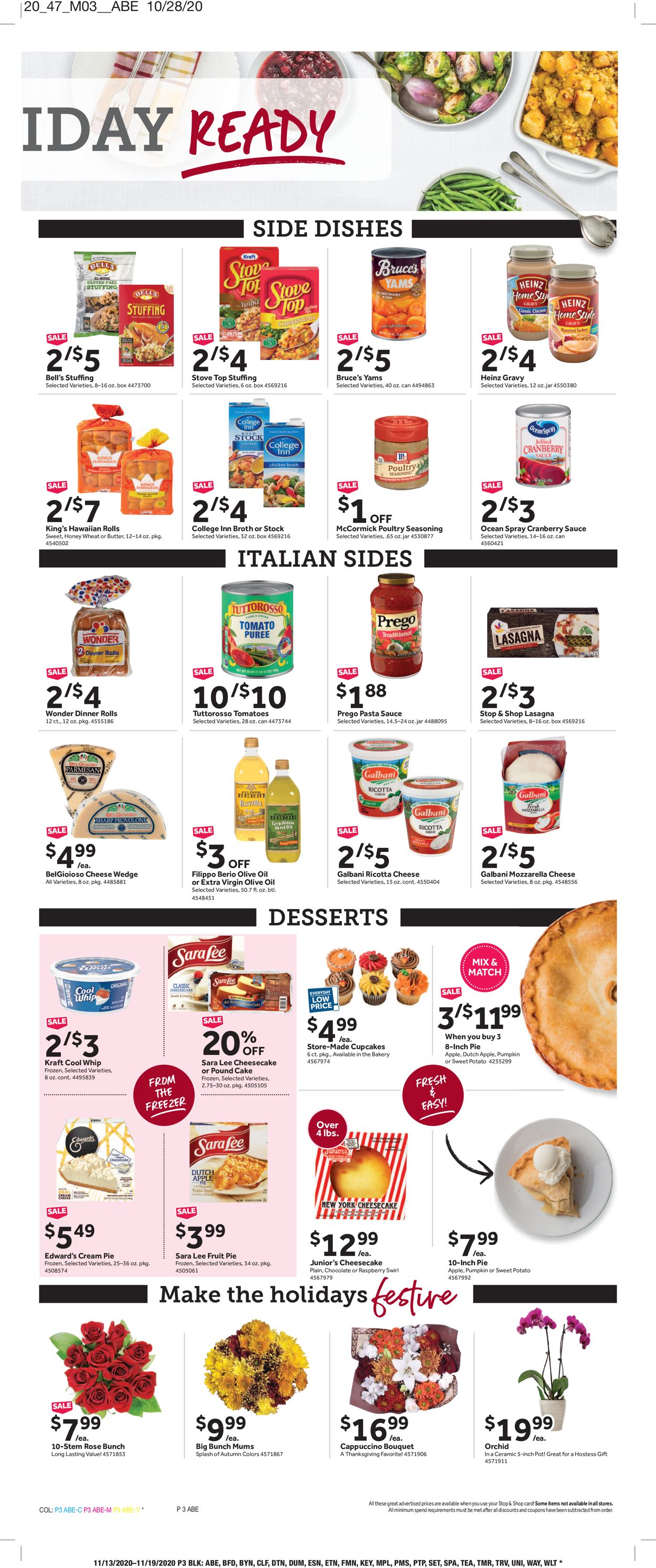 Catalogue Stop and Shop from 11/13/2020