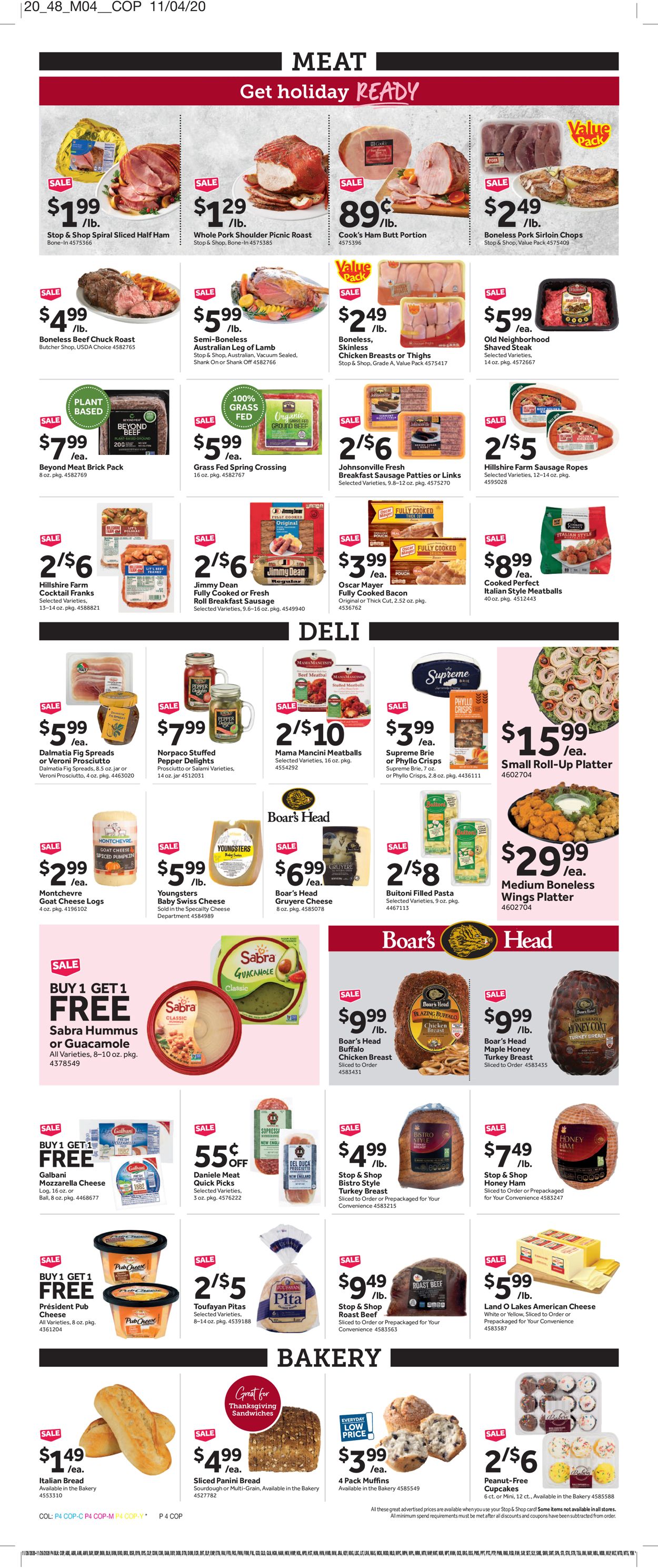 Catalogue Stop and Shop from 11/20/2020