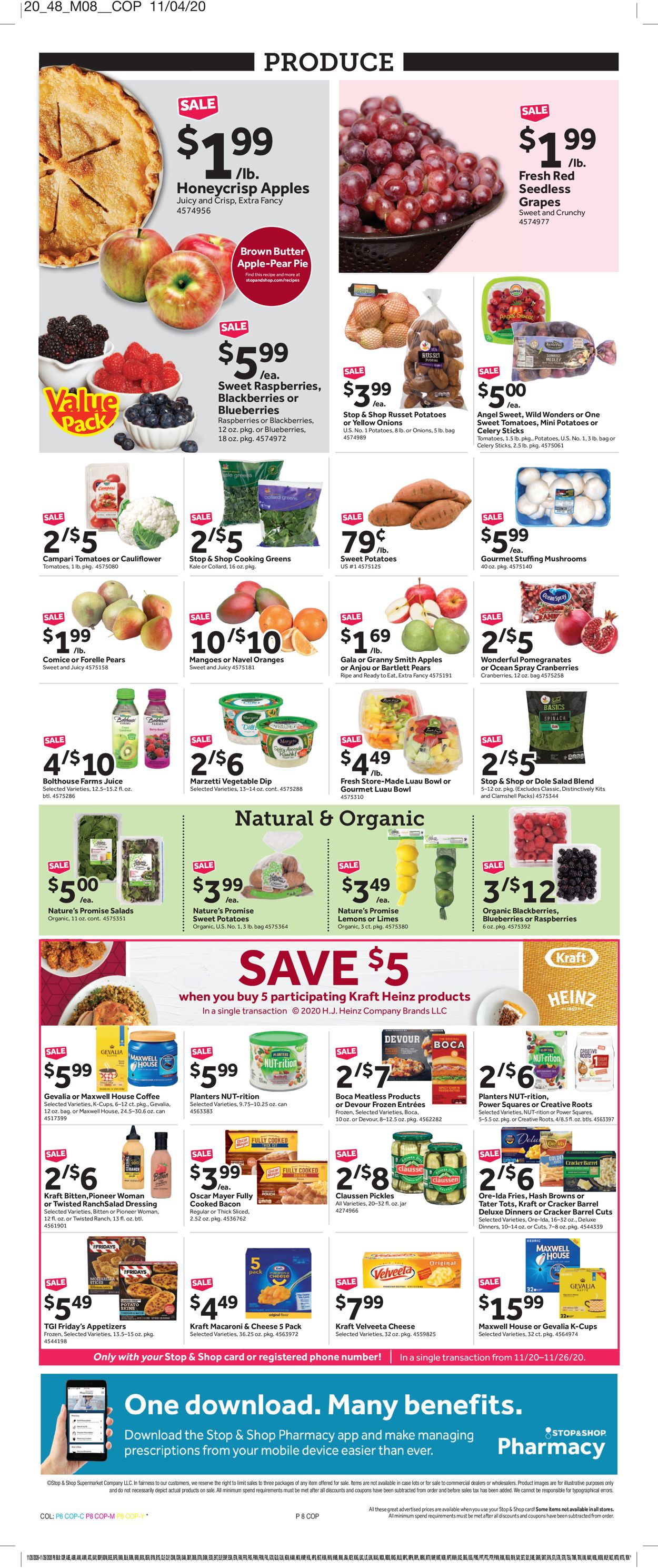 Catalogue Stop and Shop from 11/20/2020