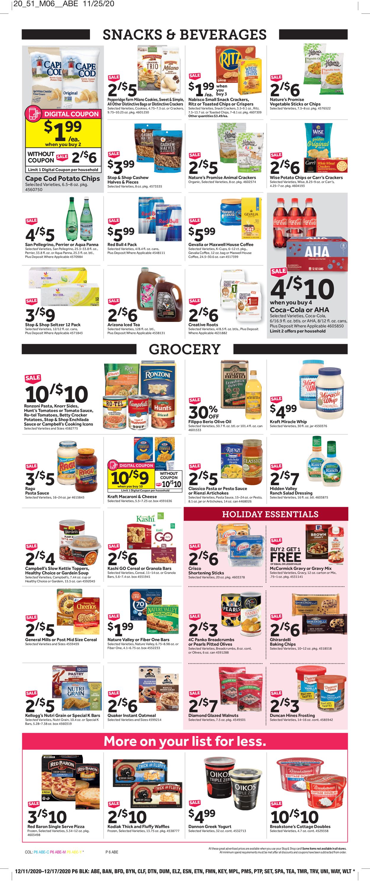 Catalogue Stop and Shop from 12/11/2020