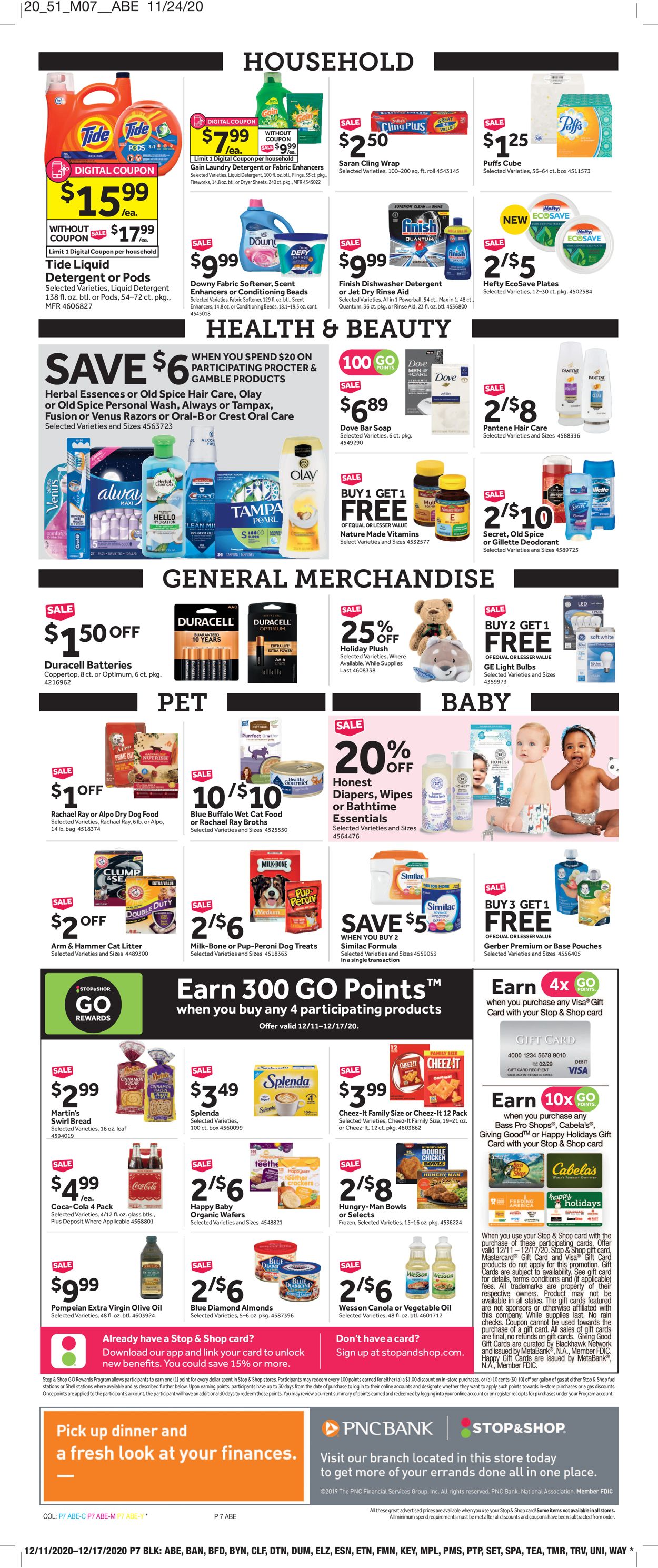 Catalogue Stop and Shop from 12/11/2020