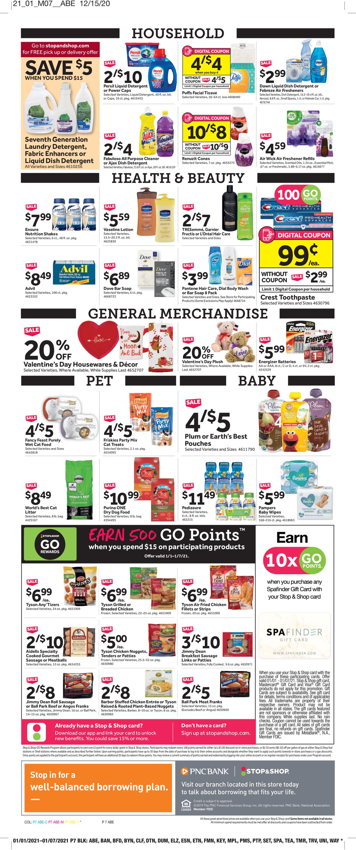 Catalogue Stop and Shop from 01/01/2021