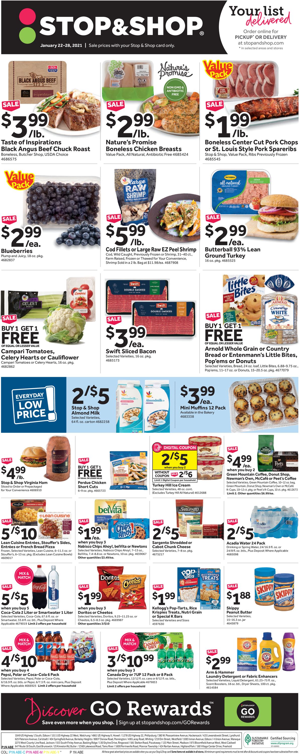 Catalogue Stop and Shop from 01/22/2021