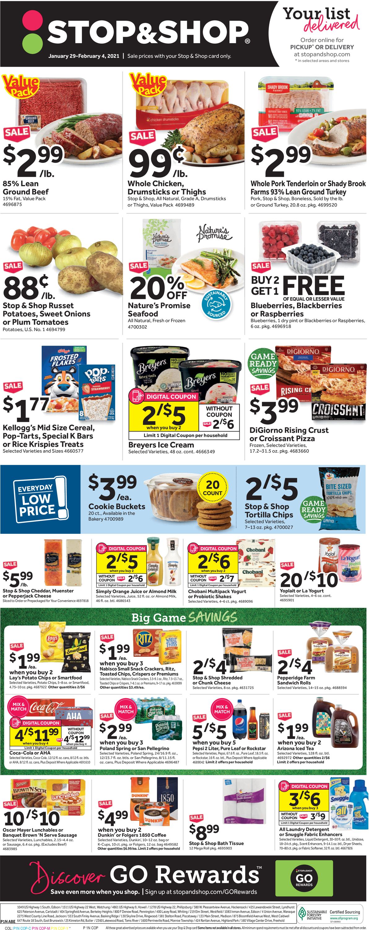 Catalogue Stop and Shop from 01/29/2021