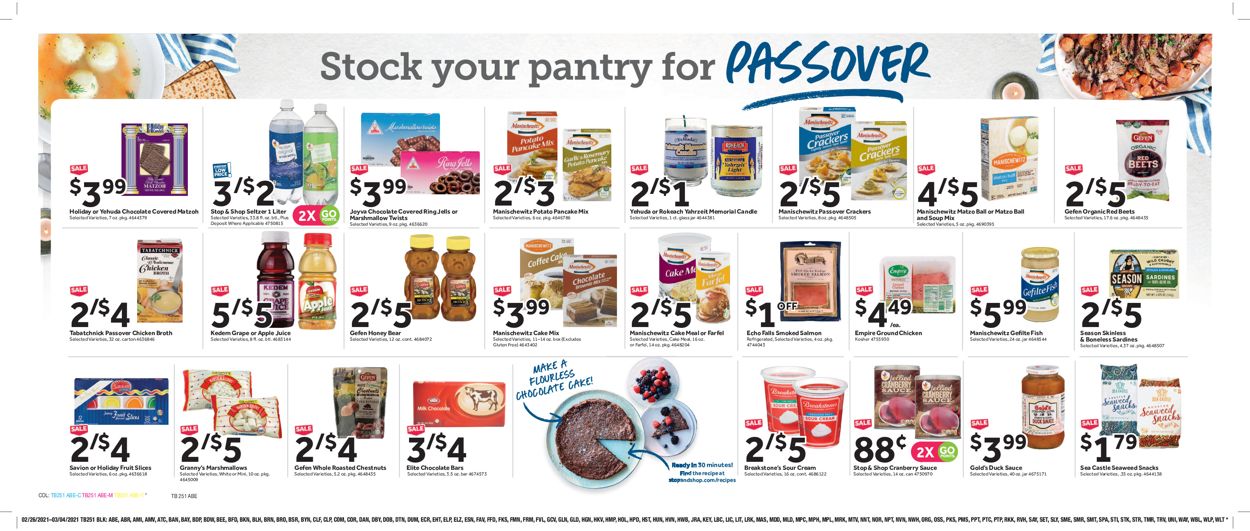 Catalogue Stop and Shop from 02/26/2021