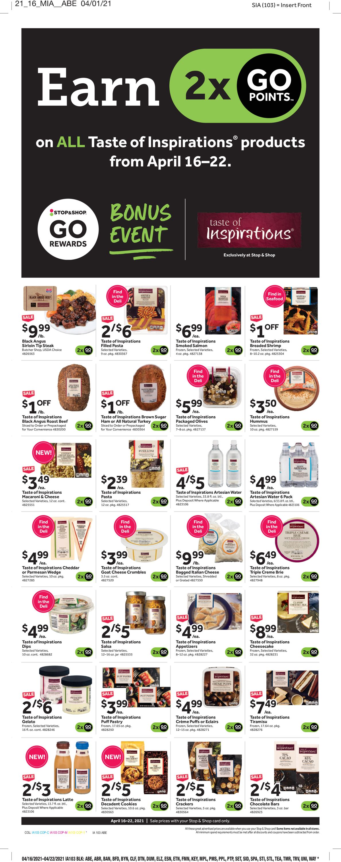 Catalogue Stop and Shop from 04/16/2021