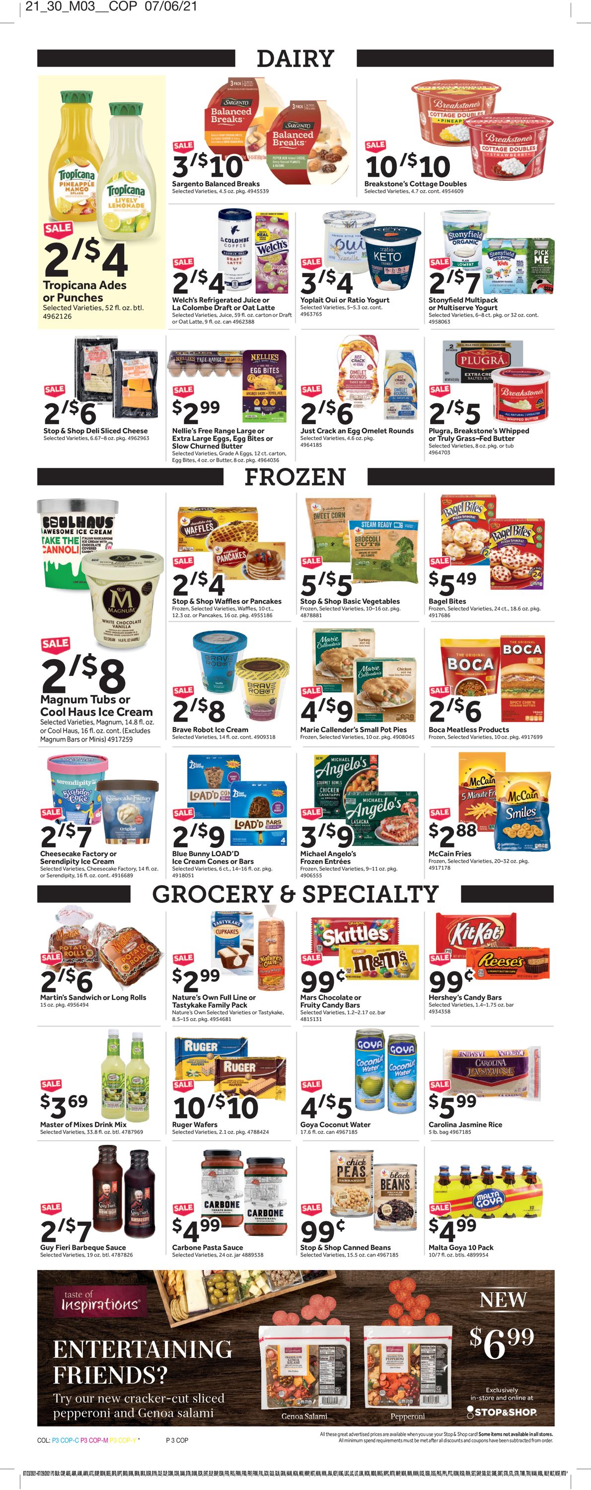 Catalogue Stop and Shop from 07/23/2021