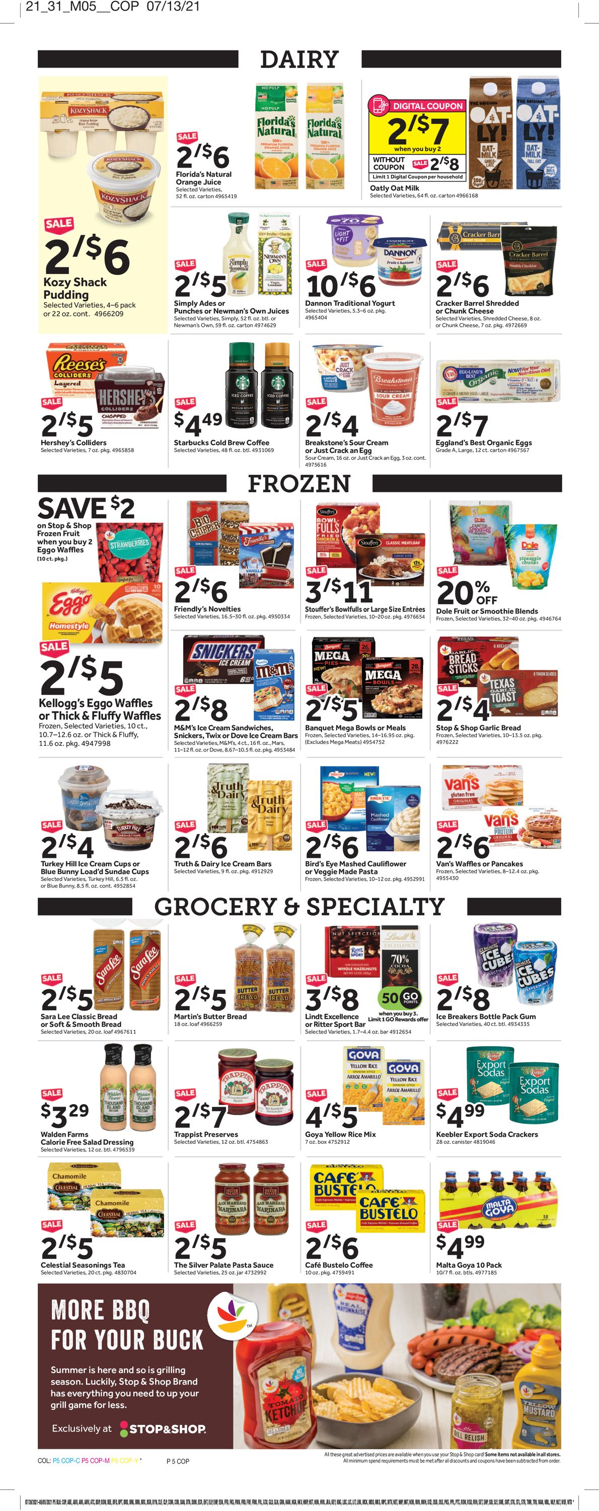 Catalogue Stop and Shop from 07/30/2021