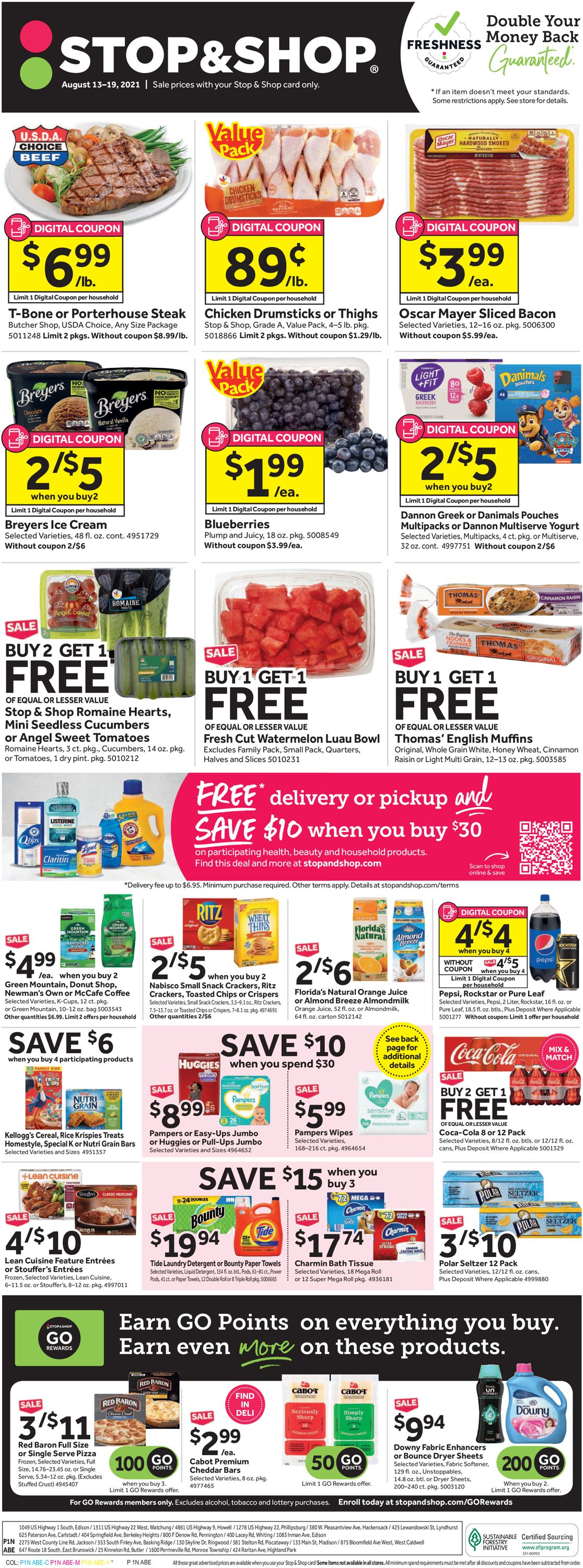Catalogue Stop and Shop from 08/13/2021